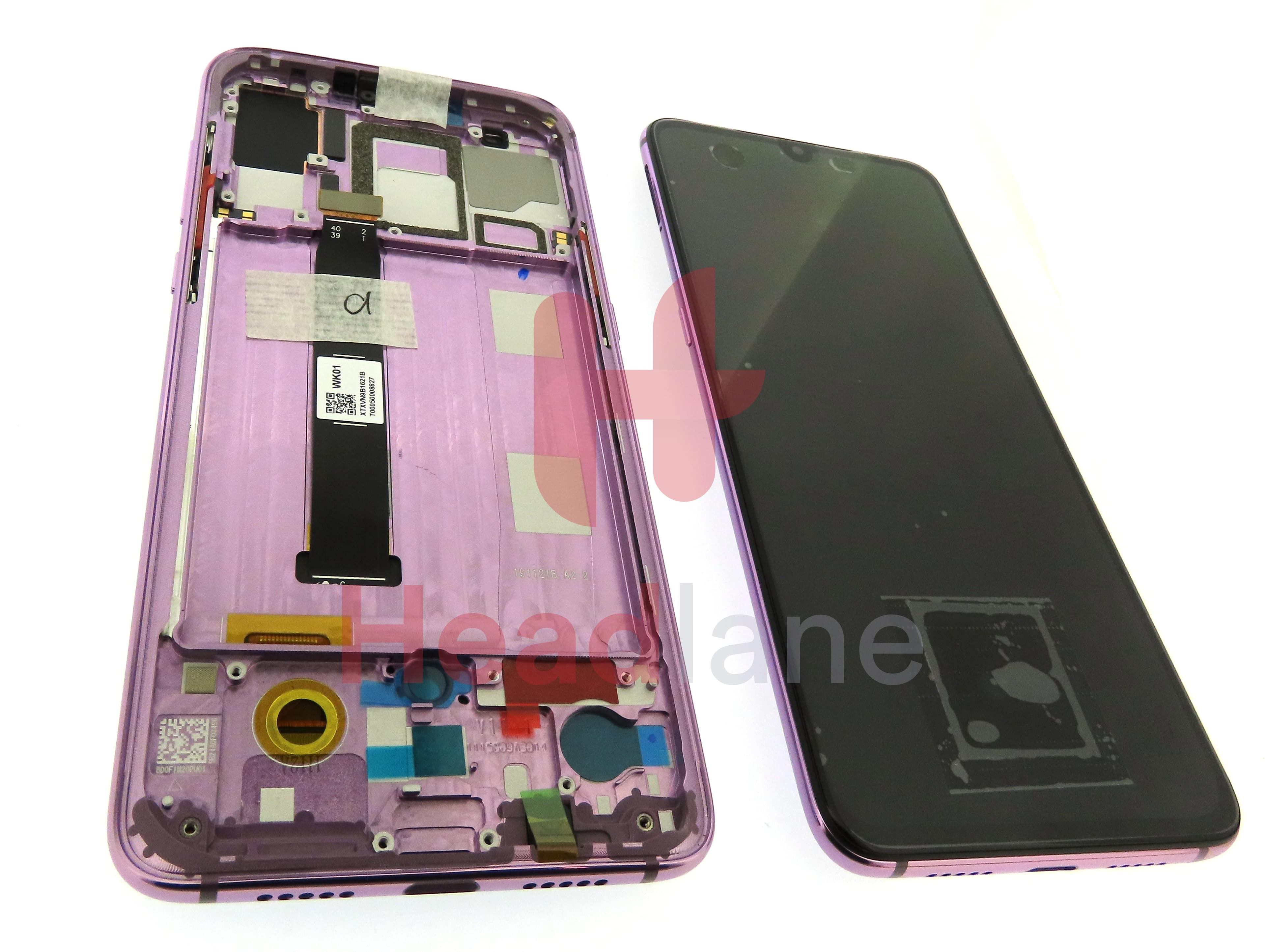 Xiaomi Mi 9 LCD Display / Screen + Touch - Lavender / Purple - view 2