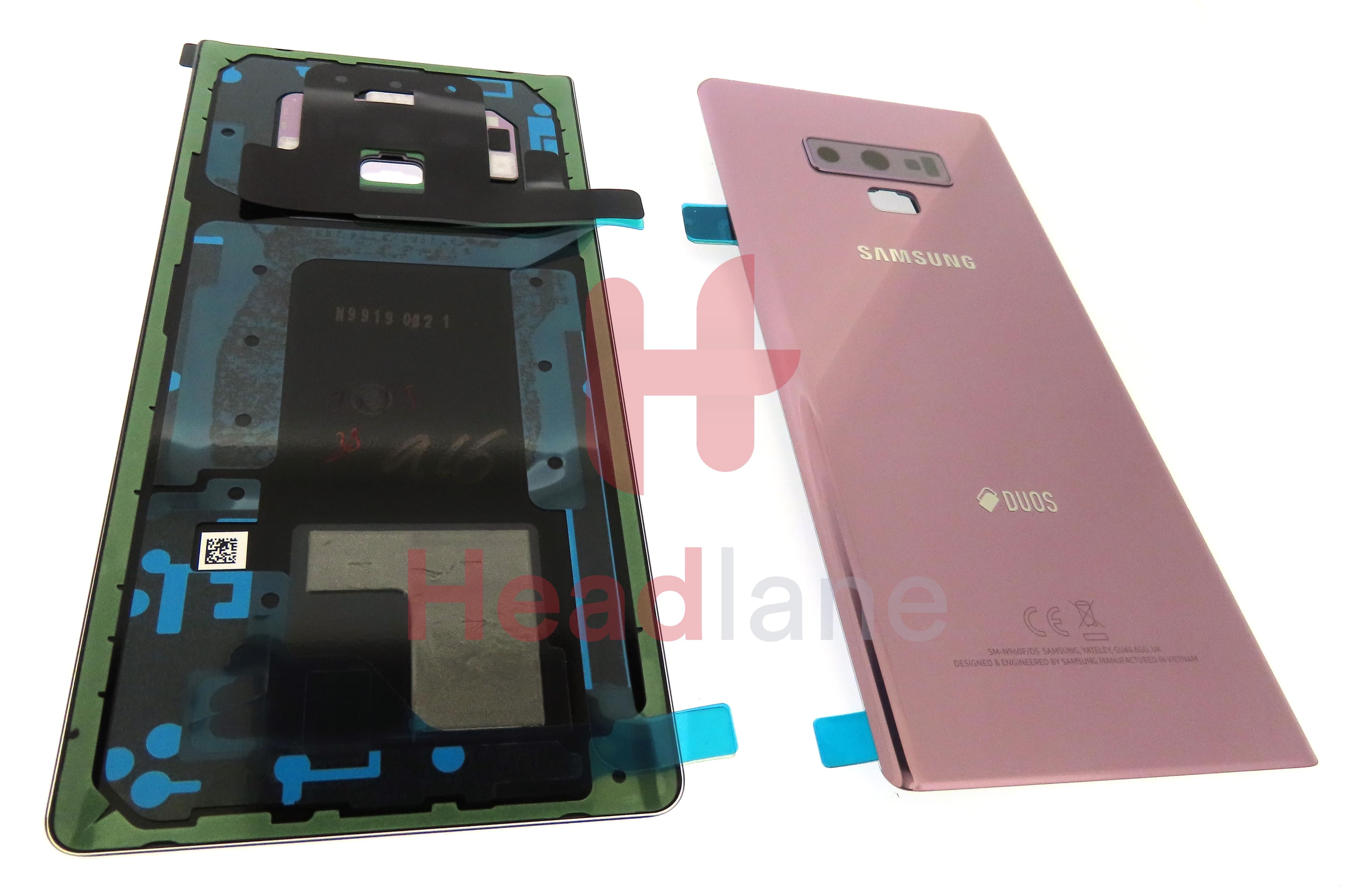 Samsung SM-N960 Galaxy Note 9 Battery Cover - Lavender (DUOS) - view 2