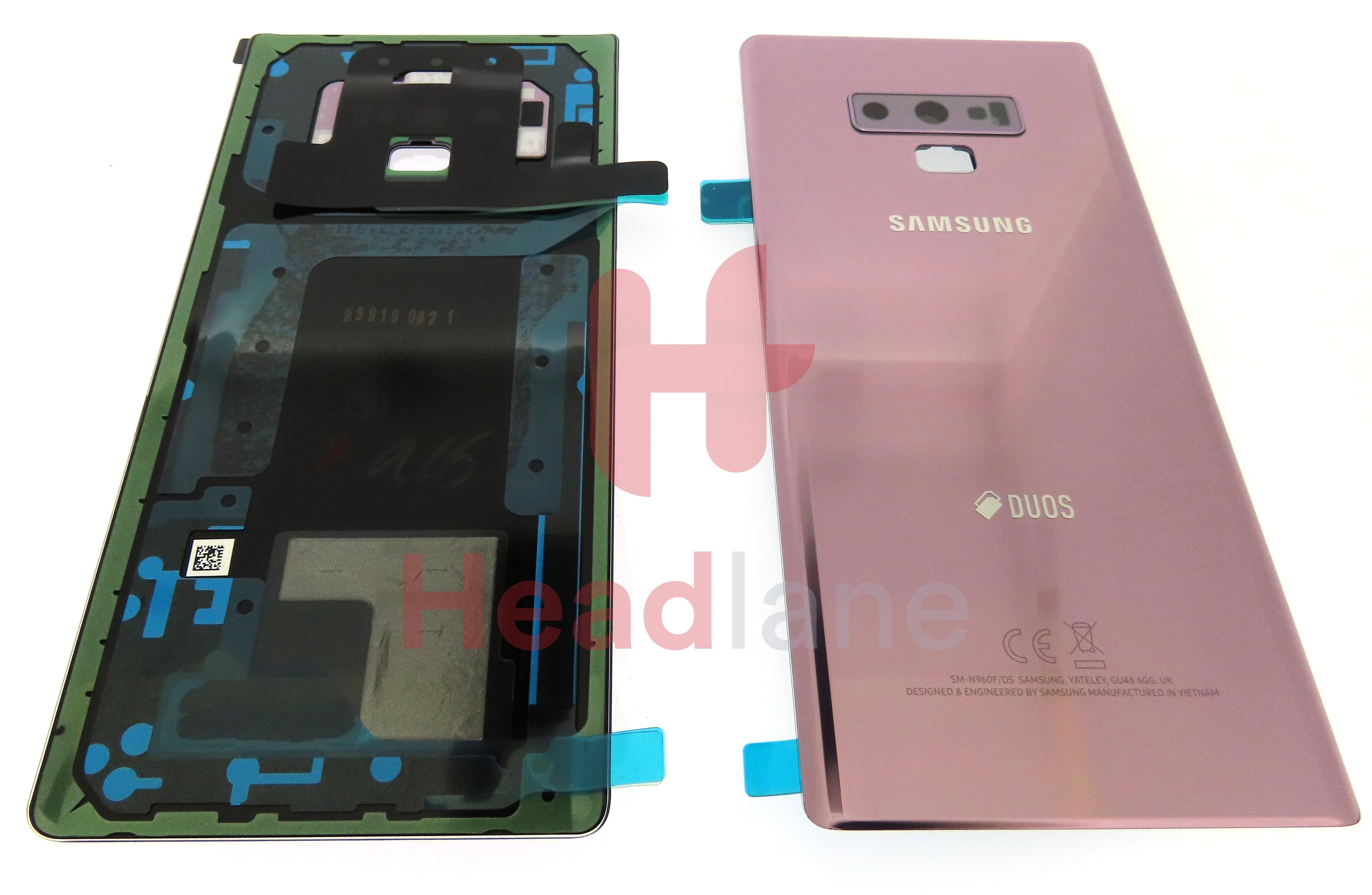 Samsung SM-N960 Galaxy Note 9 Battery Cover - Lavender (DUOS) - view 3