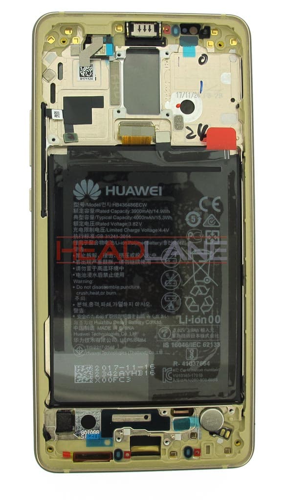 Huawei Mate 10 Pro LCD Display / Screen + Touch + Battery Assembly - Brown - view 3