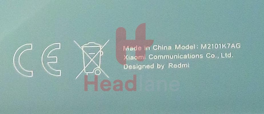 Xiaomi Redmi Note 10 Back / Battery Cover - Lake Green - view 4