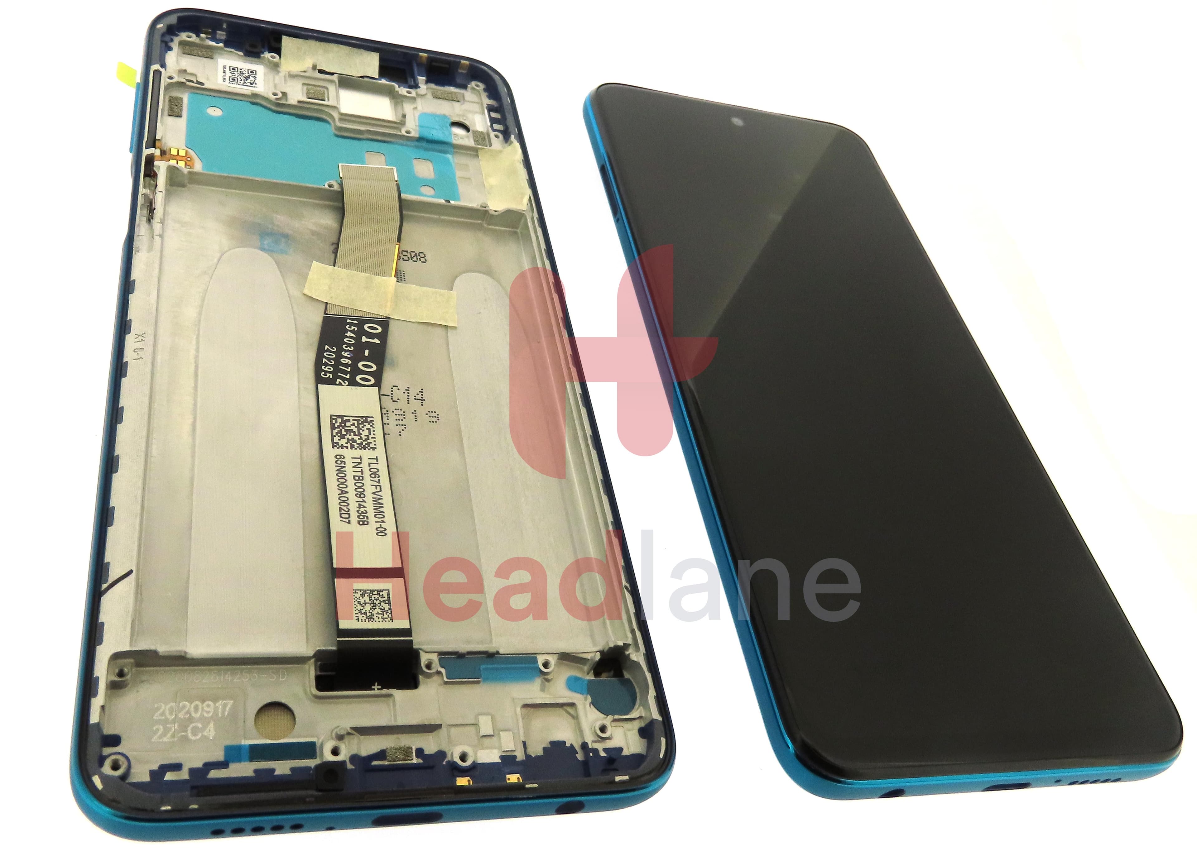 Xiaomi Redmi Note 9S LCD Display / Screen + Touch - Blue - view 2