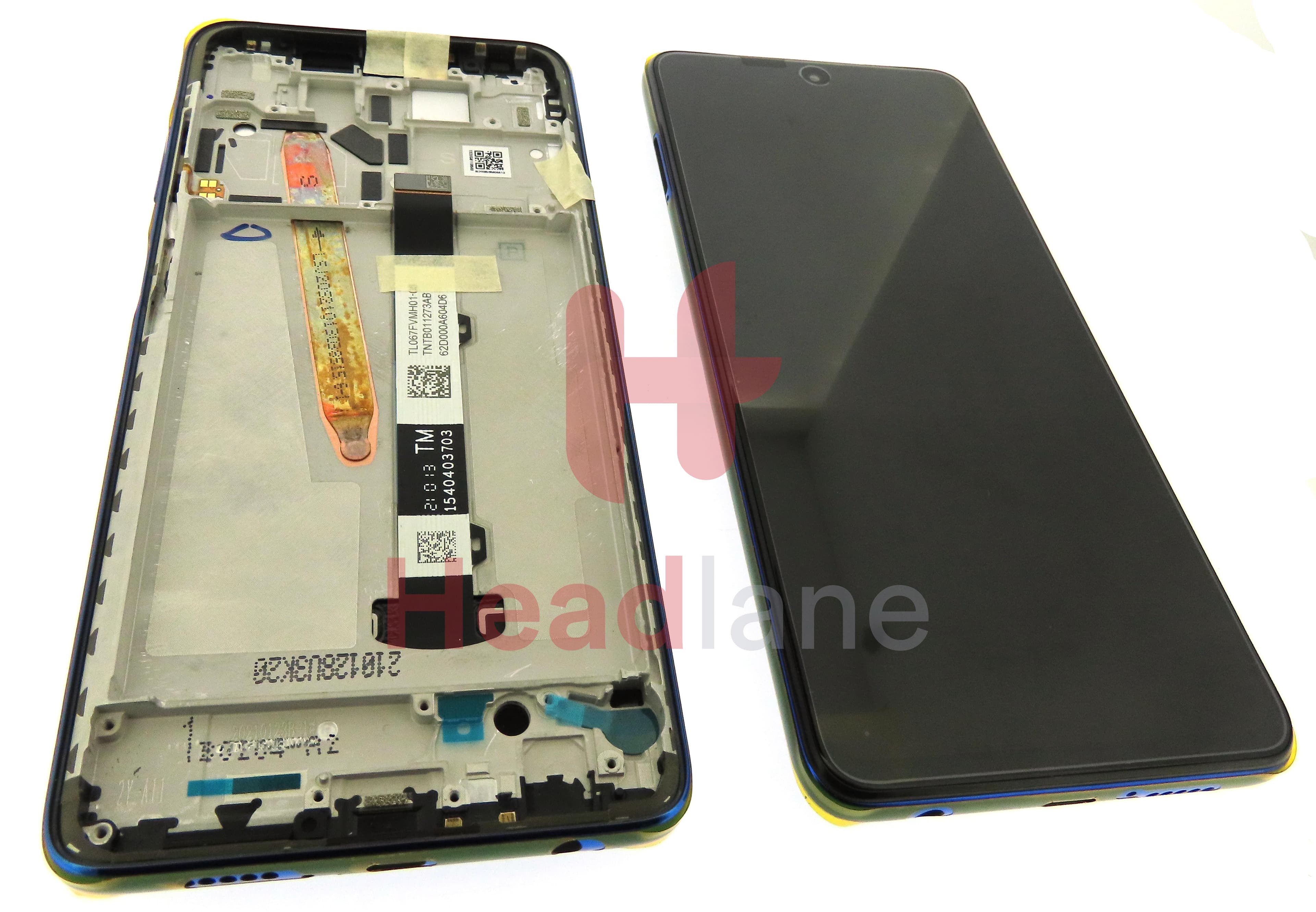 Xiaomi Poco X3 Pro LCD Display / Screen + Touch - Blue - view 2