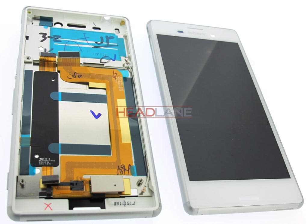 Sony E2313 / E2333 Xperia M4 Aqua Dual LCD Display / Screen + Touch - White - view 2