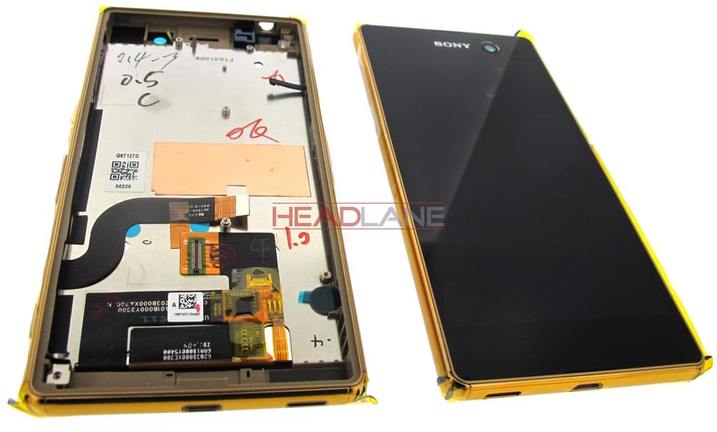Sony E5603 E5606 Xperia M5 LCD Display / Screen + Touch - Gold - view 2
