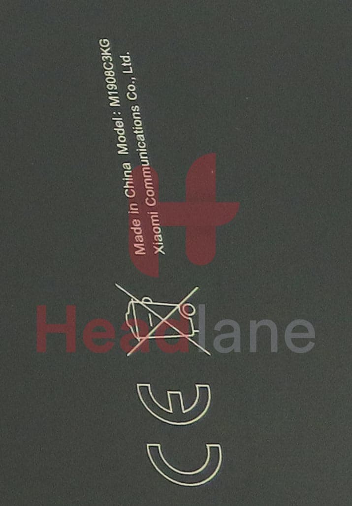 Xiaomi Redmi 8A Back / Battery Cover - Black - view 3