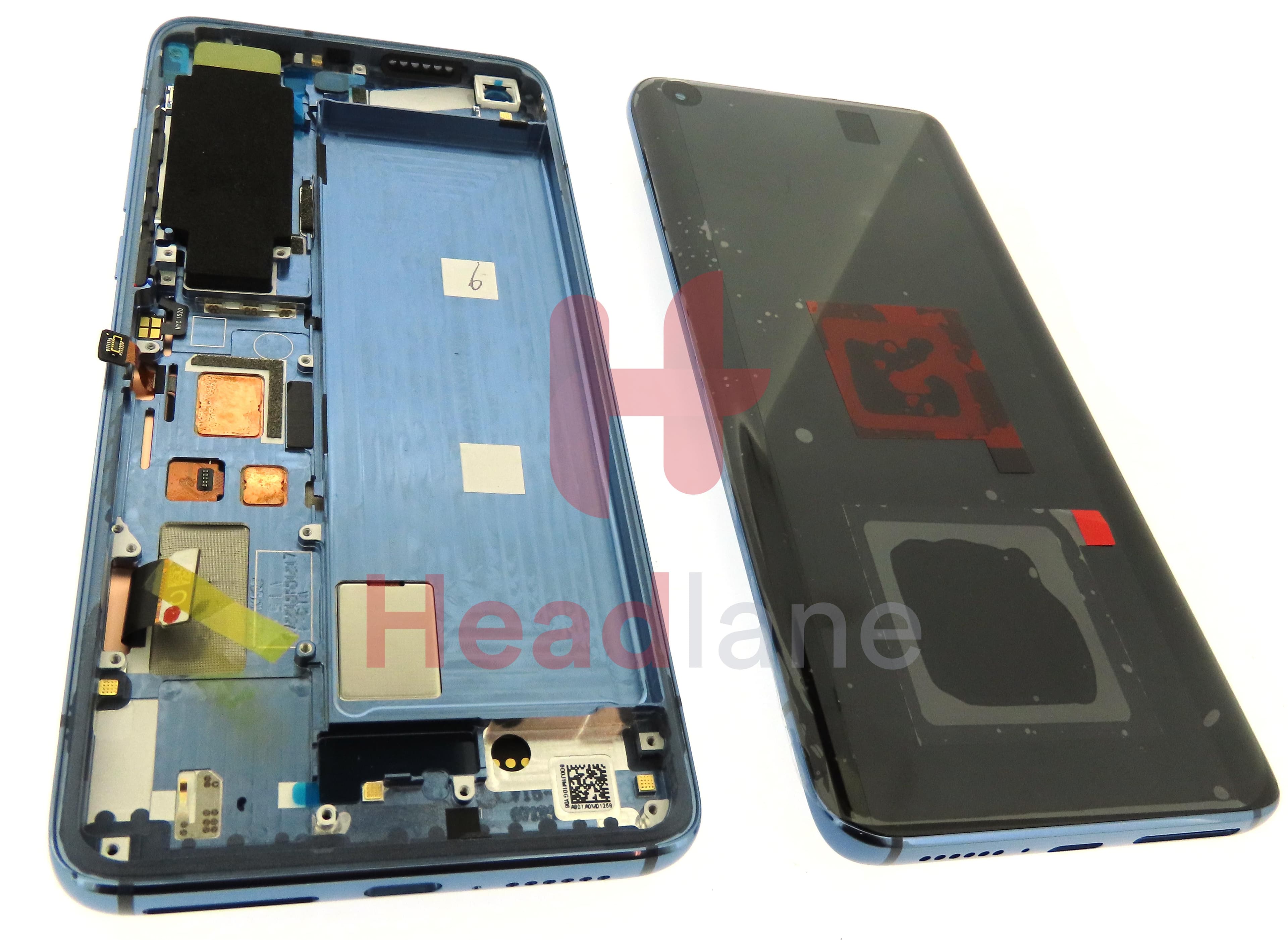 Xiaomi Mi 10 LCD Display / Screen + Touch - Grey - view 2