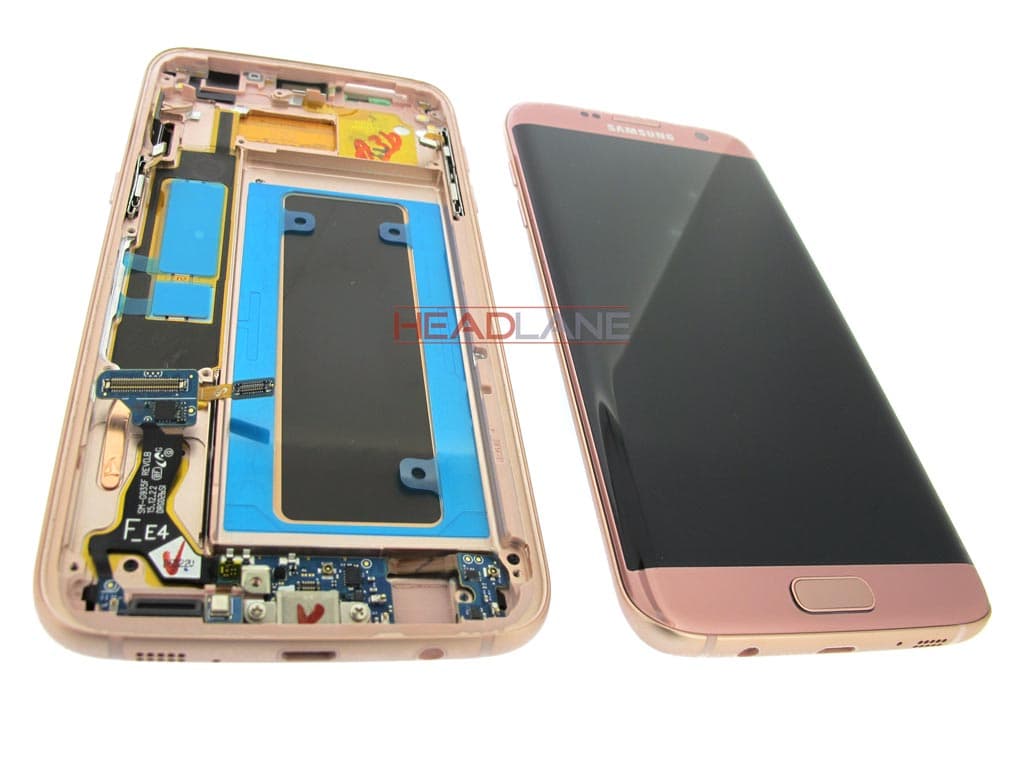 Samsung SM-G935F Galaxy S7 Edge LCD Display / Screen + Touch - Pink Gold - view 2