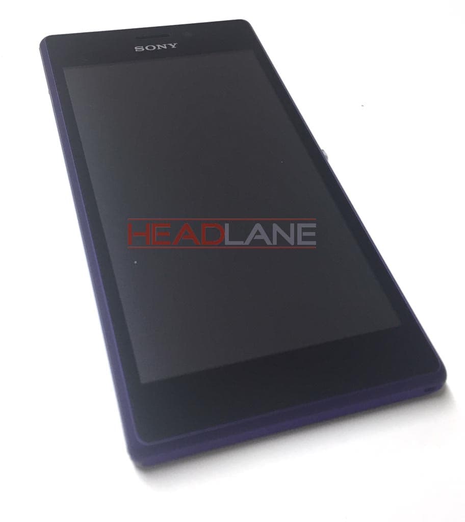 Sony D2305 / D2306 Xperia M2 LCD Display / Screen + Touch - Purple - view 2