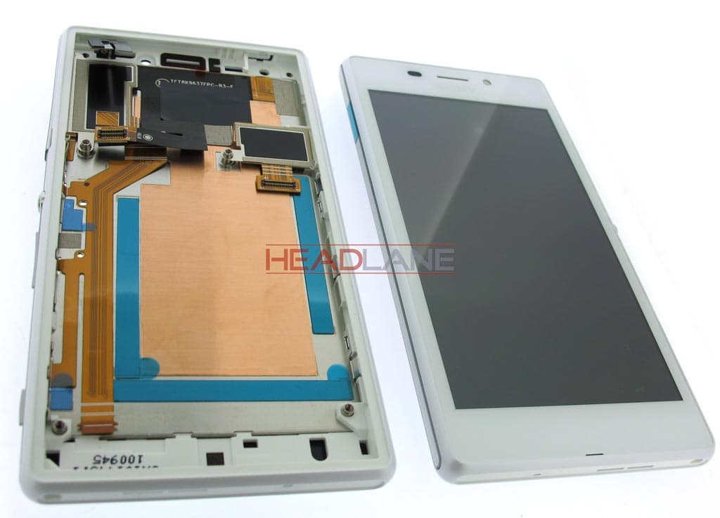 Sony D2403 / D2406 Xperia M2 Aqua LCD Display / Screen + Touch - White - view 2