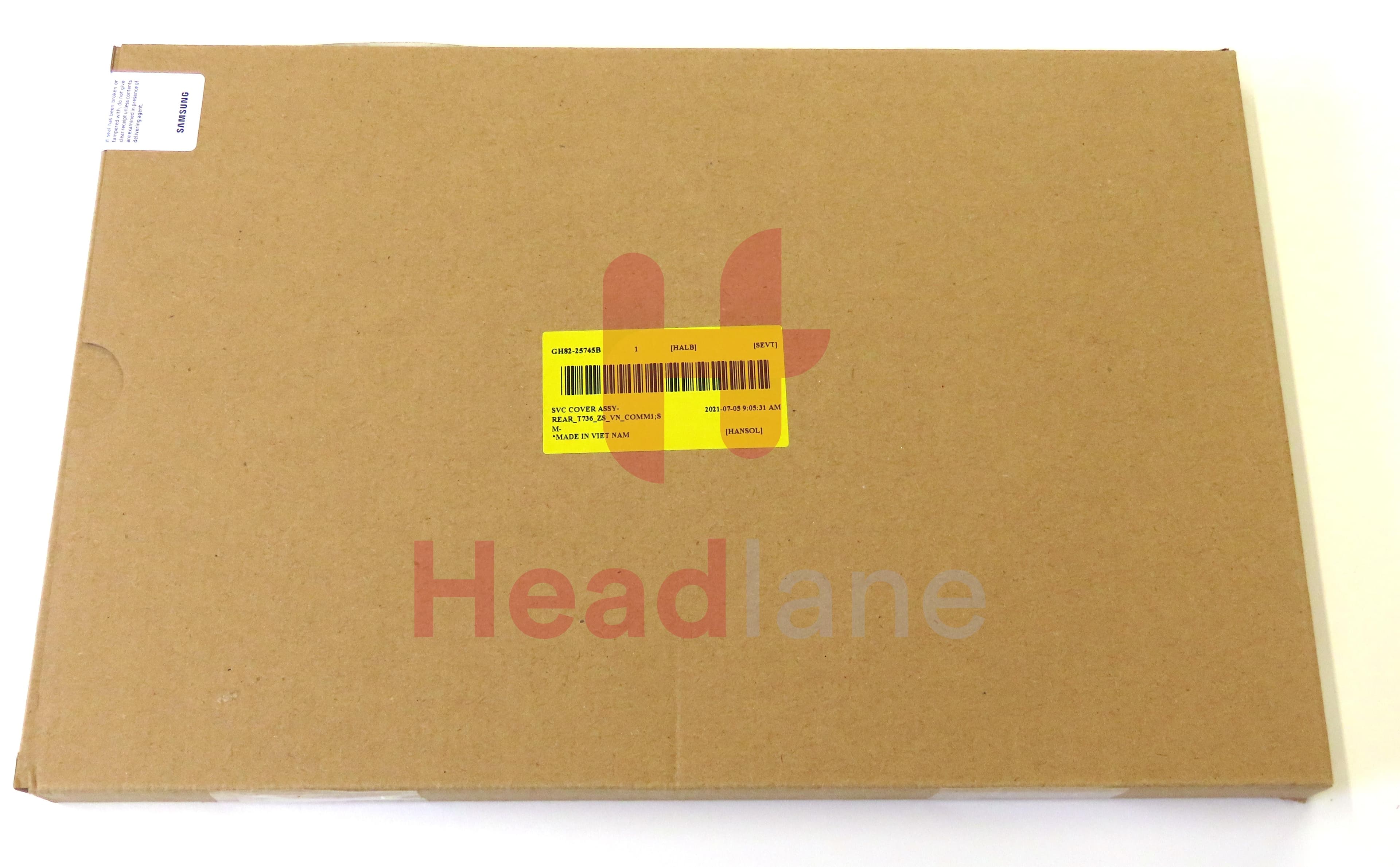 Samsung SM-T736 Galaxy Tab S7 FE Back / Battery Cover - Silver - view 3