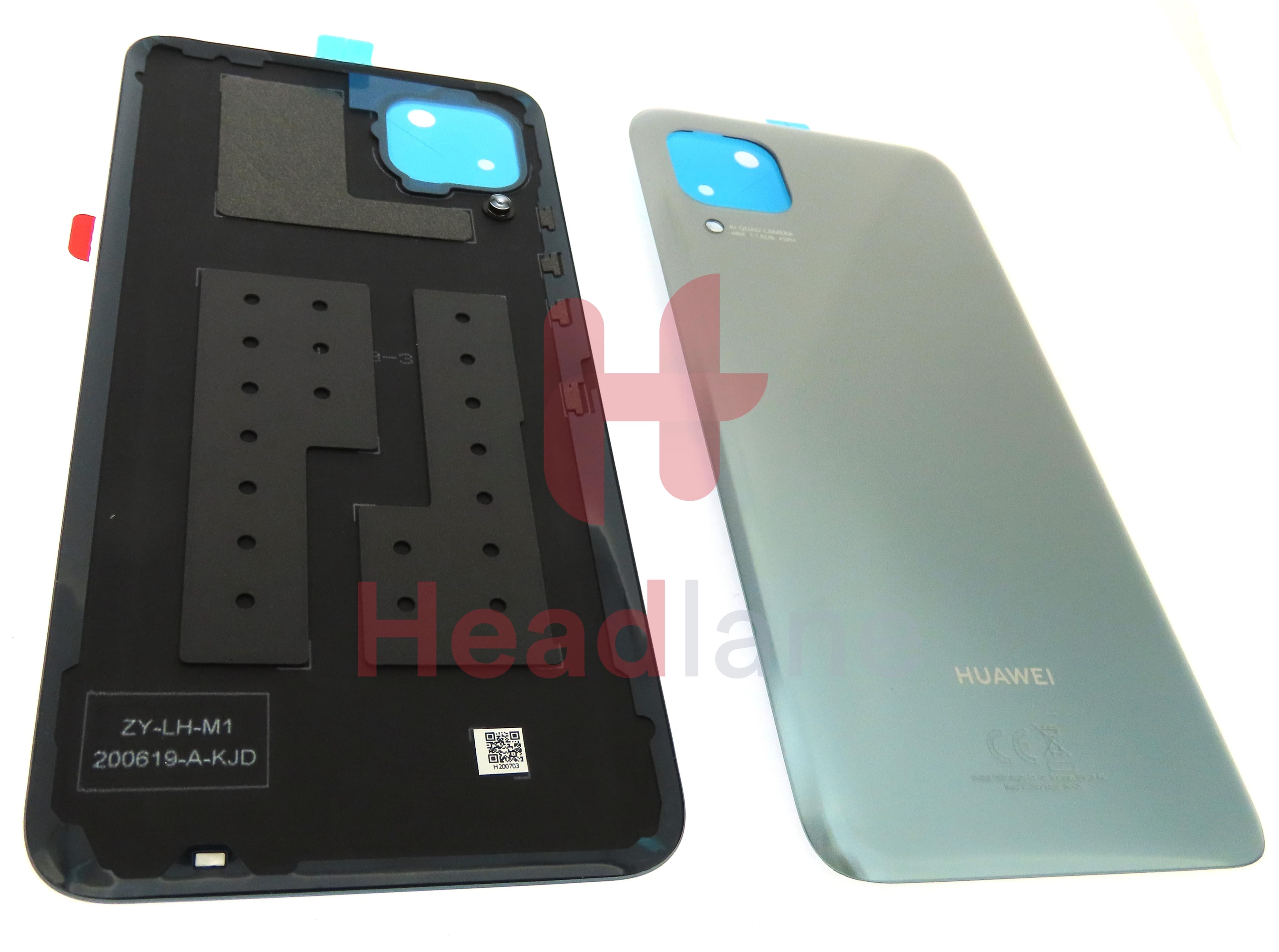 Huawei P40 Lite Back / Battery Cover - Grey - view 2