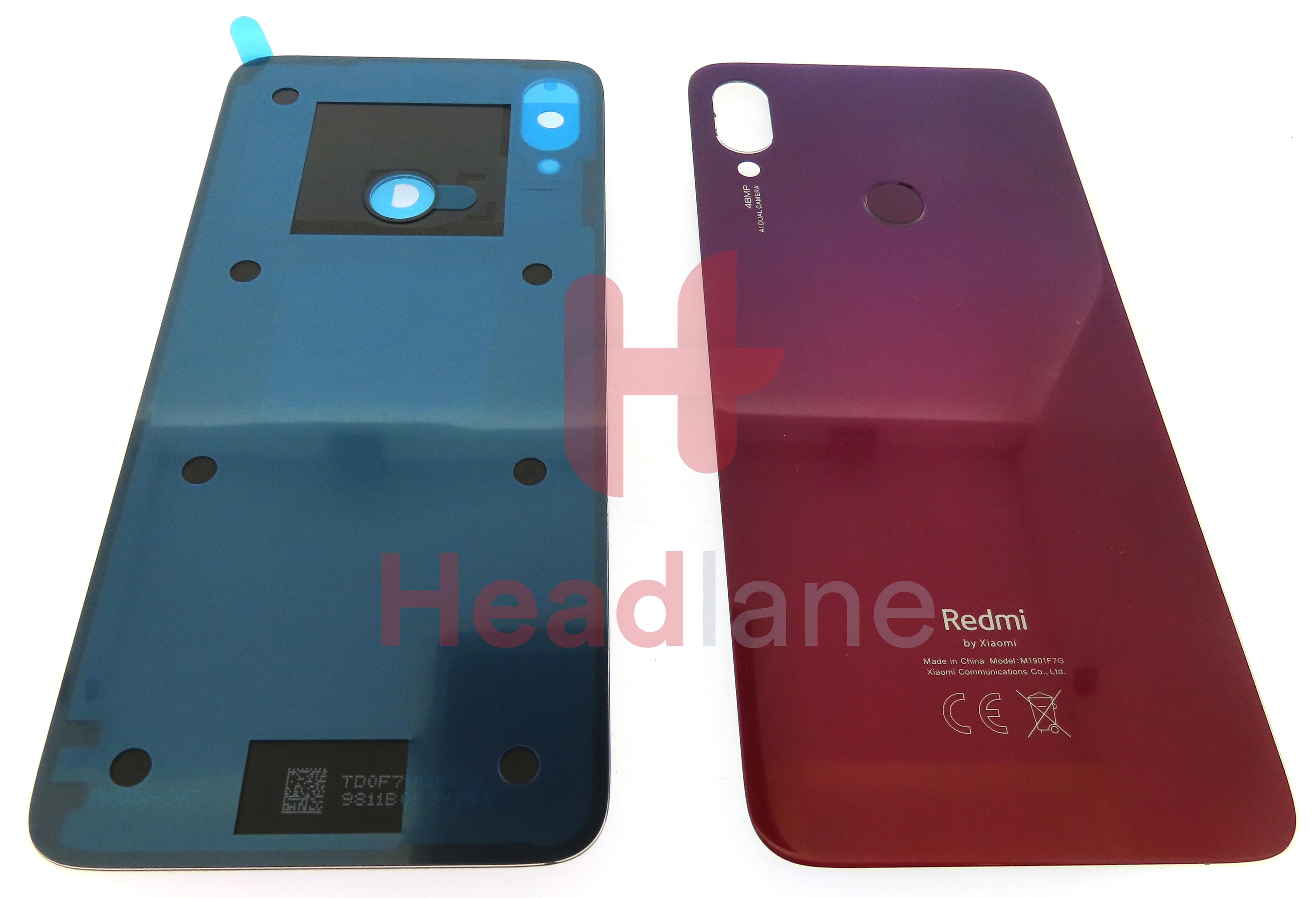 Xiaomi Redmi Note 7 Back / Battery Cover - Red - view 2