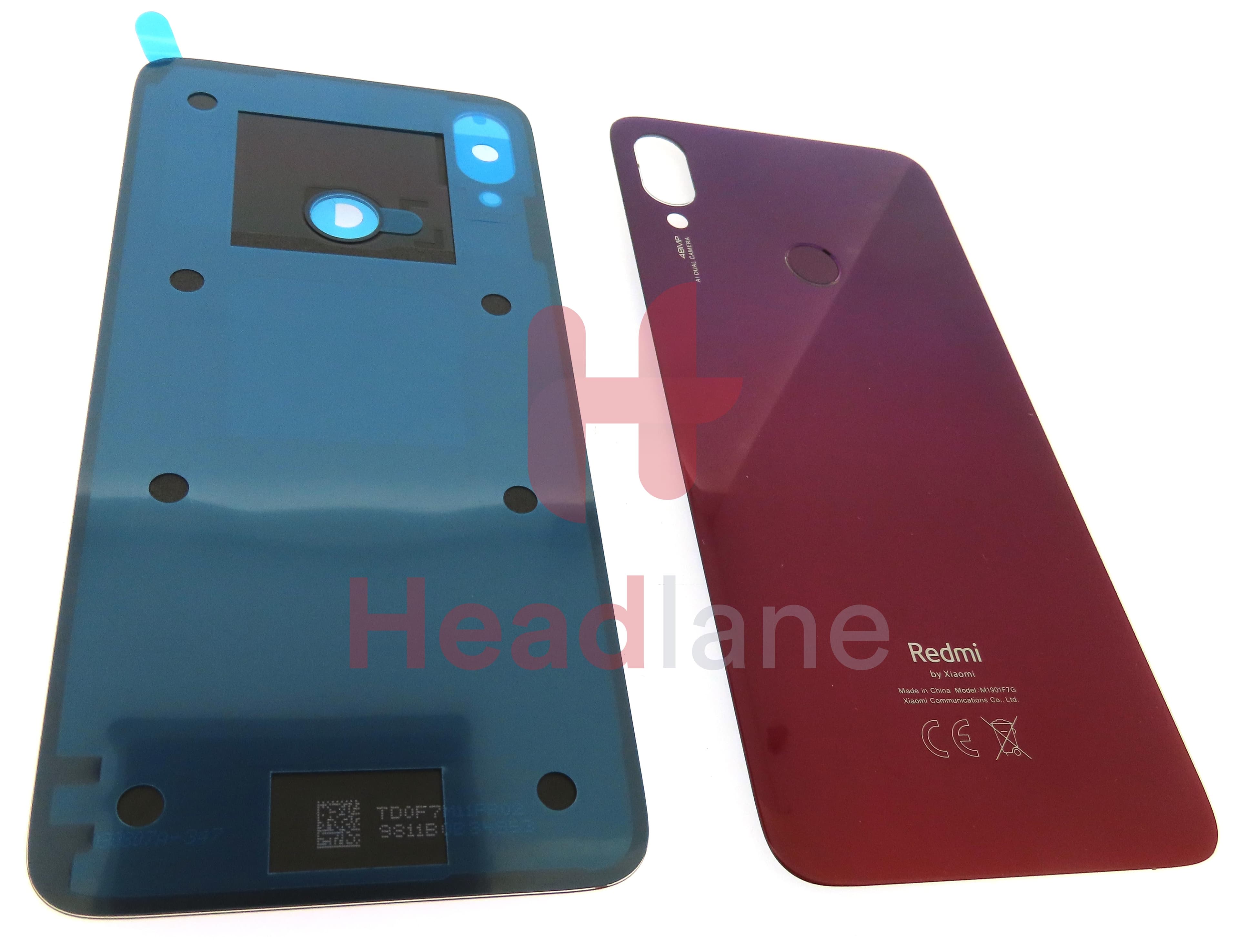 Xiaomi Redmi Note 7 Back / Battery Cover - Red - view 3