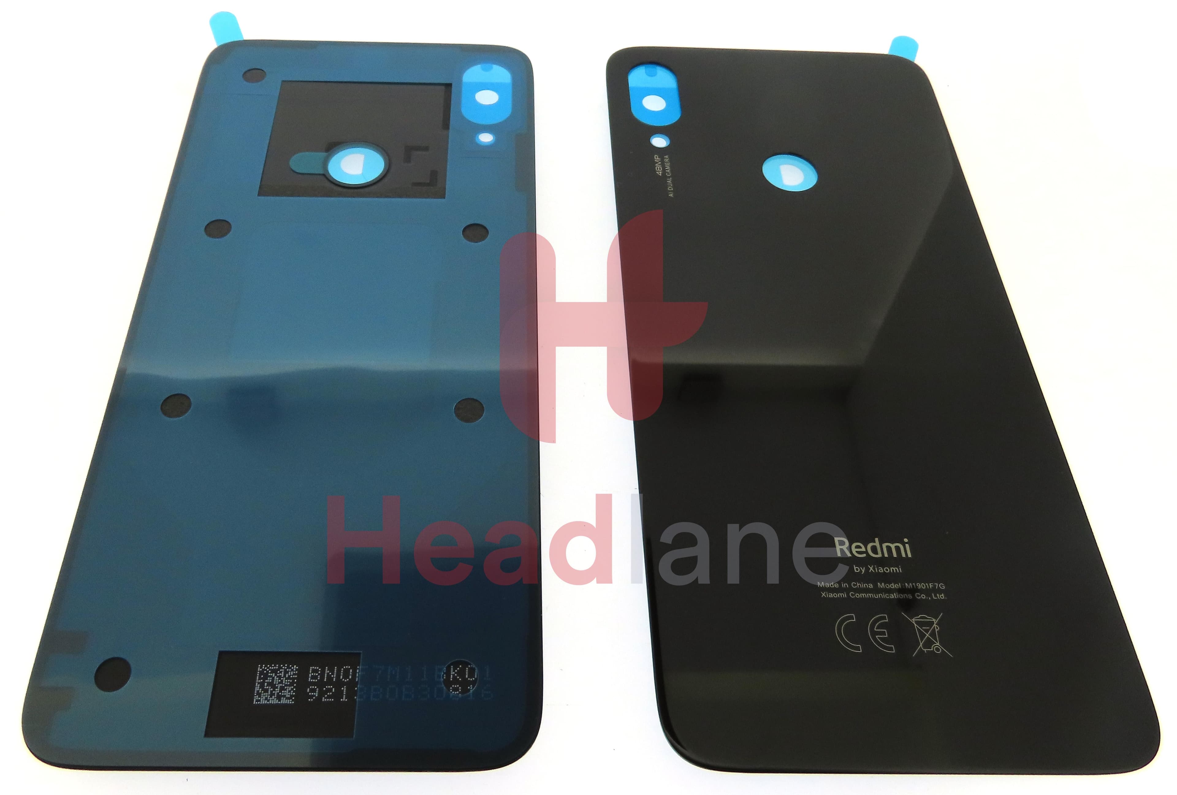 Xiaomi Redmi Note 7 Back / Battery Cover - Black - view 3