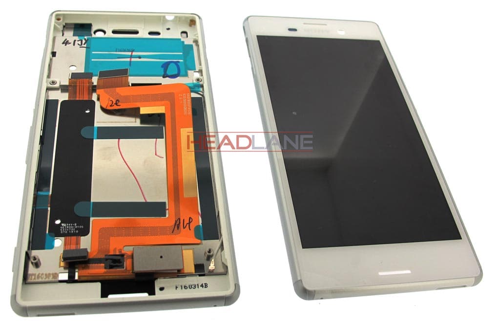 Sony E2303 / E2306 Xperia M4 Aqua LCD Display / Screen + Touch - White - view 2