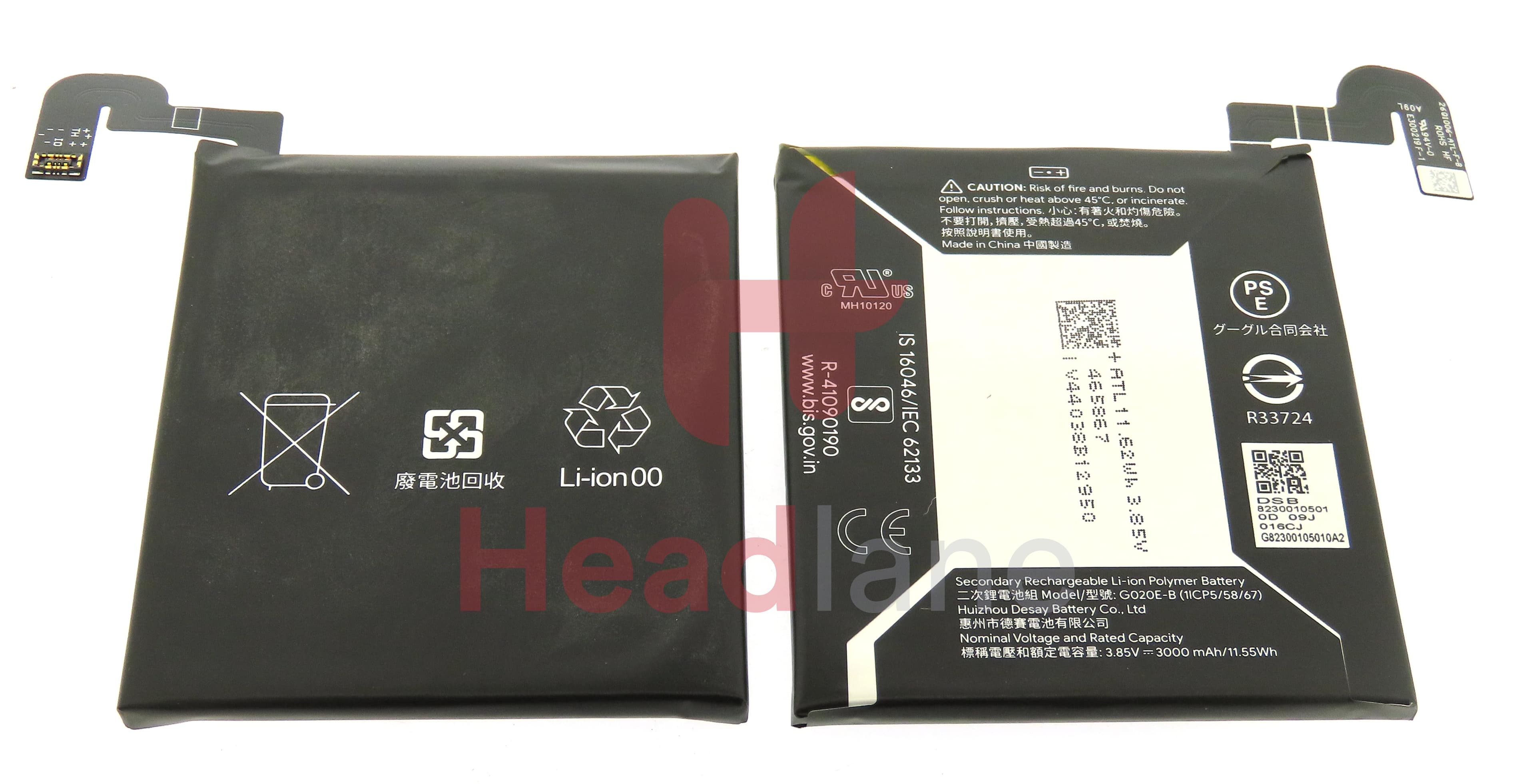 Google Pixel 3a G020E-B 3000mAh Internal Battery - view 2