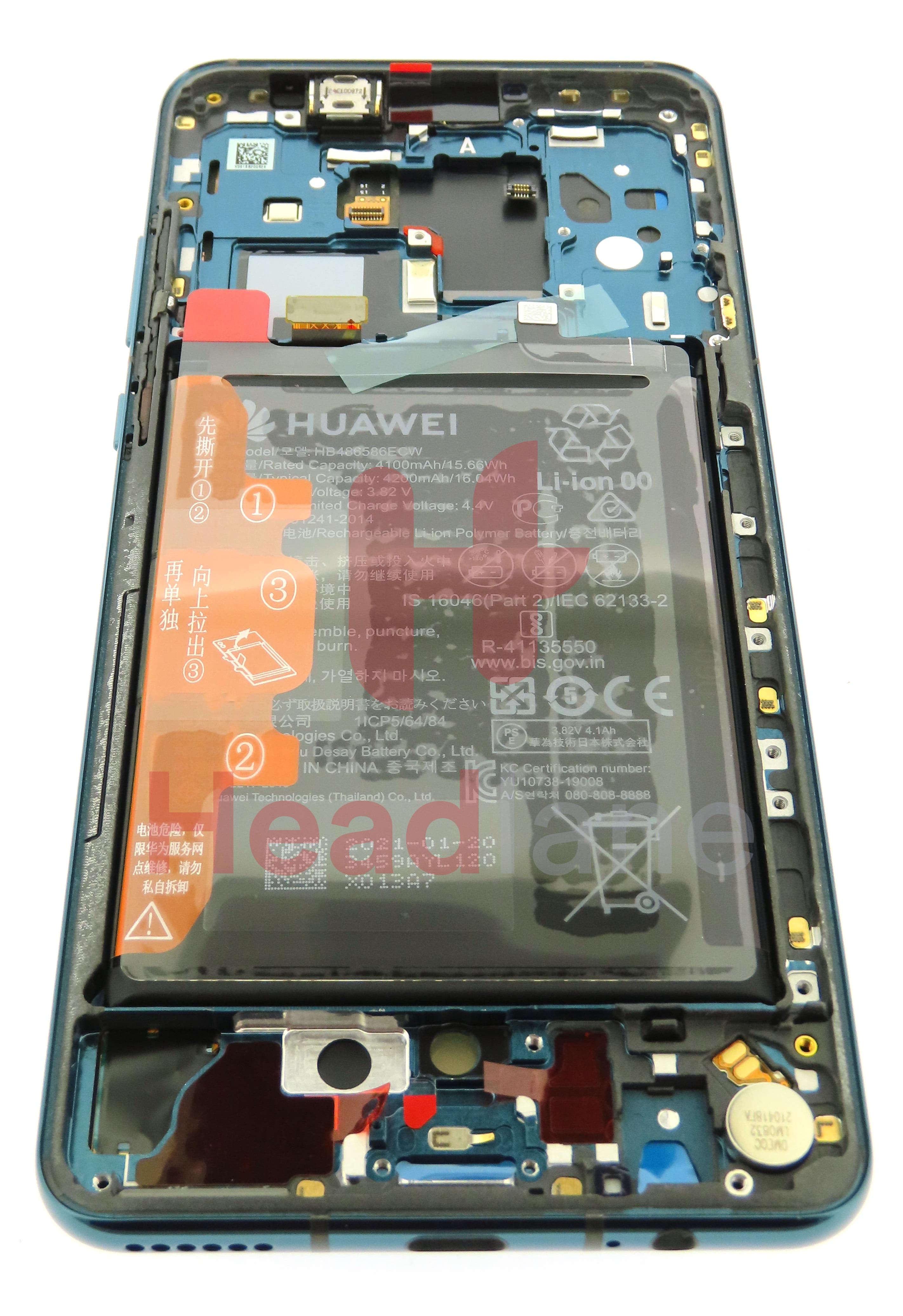 Huawei Mate 30 LCD Display / Screen + Touch + Battery - Green - view 3