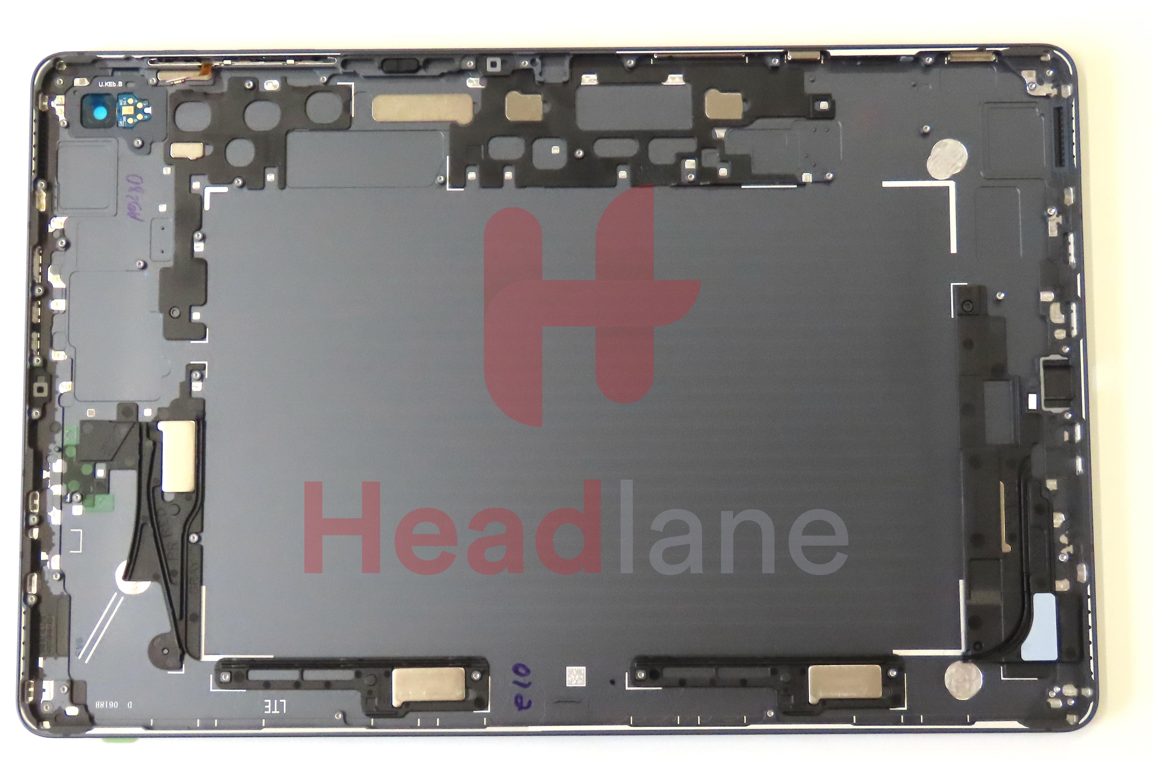 Samsung SM-T736 Galaxy Tab S7 FE Back / Battery Cover - Black - view 2