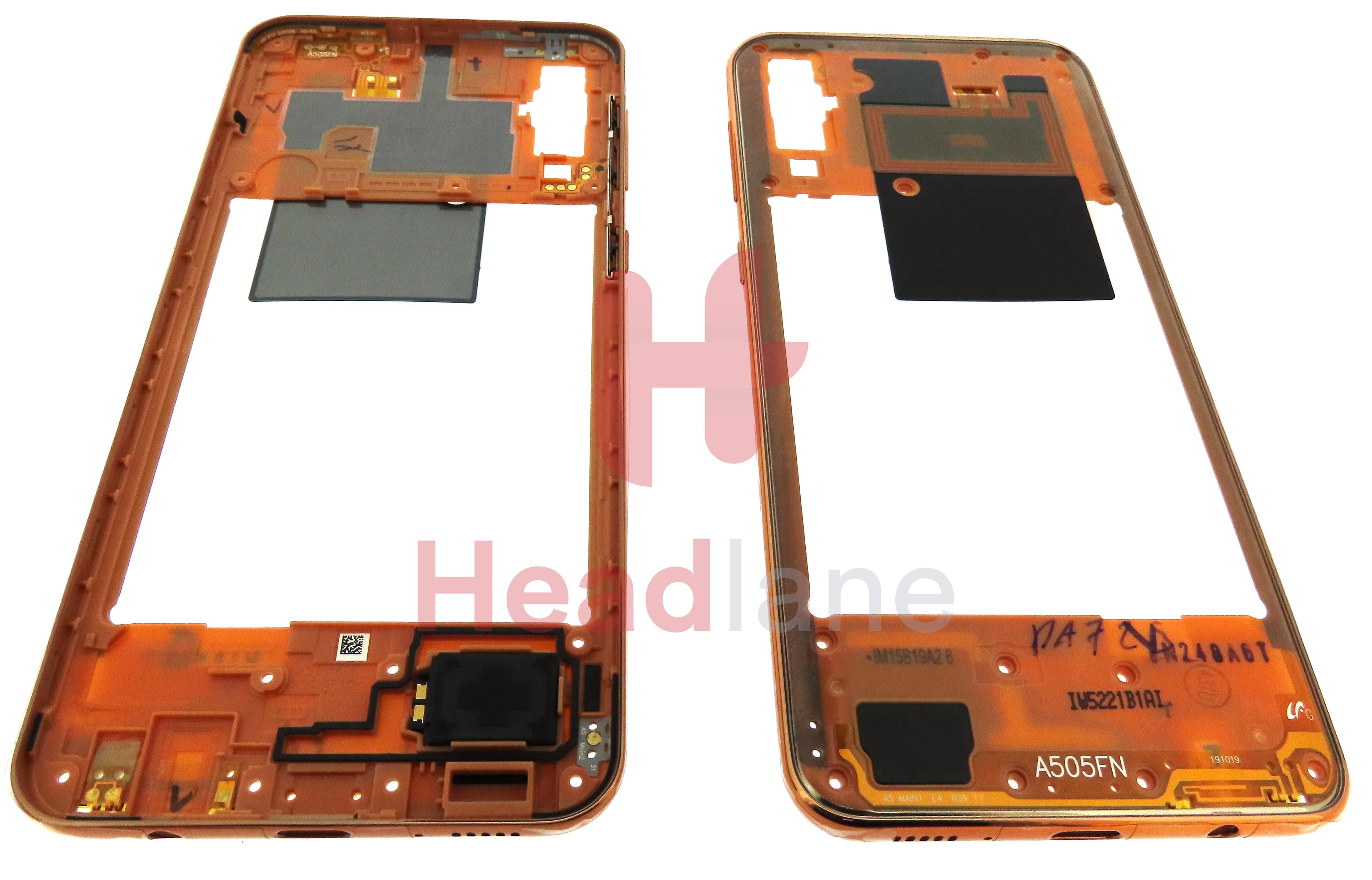Samsung SM-A505 Galaxy A50 Middle Cover / Chassis - Coral - view 2