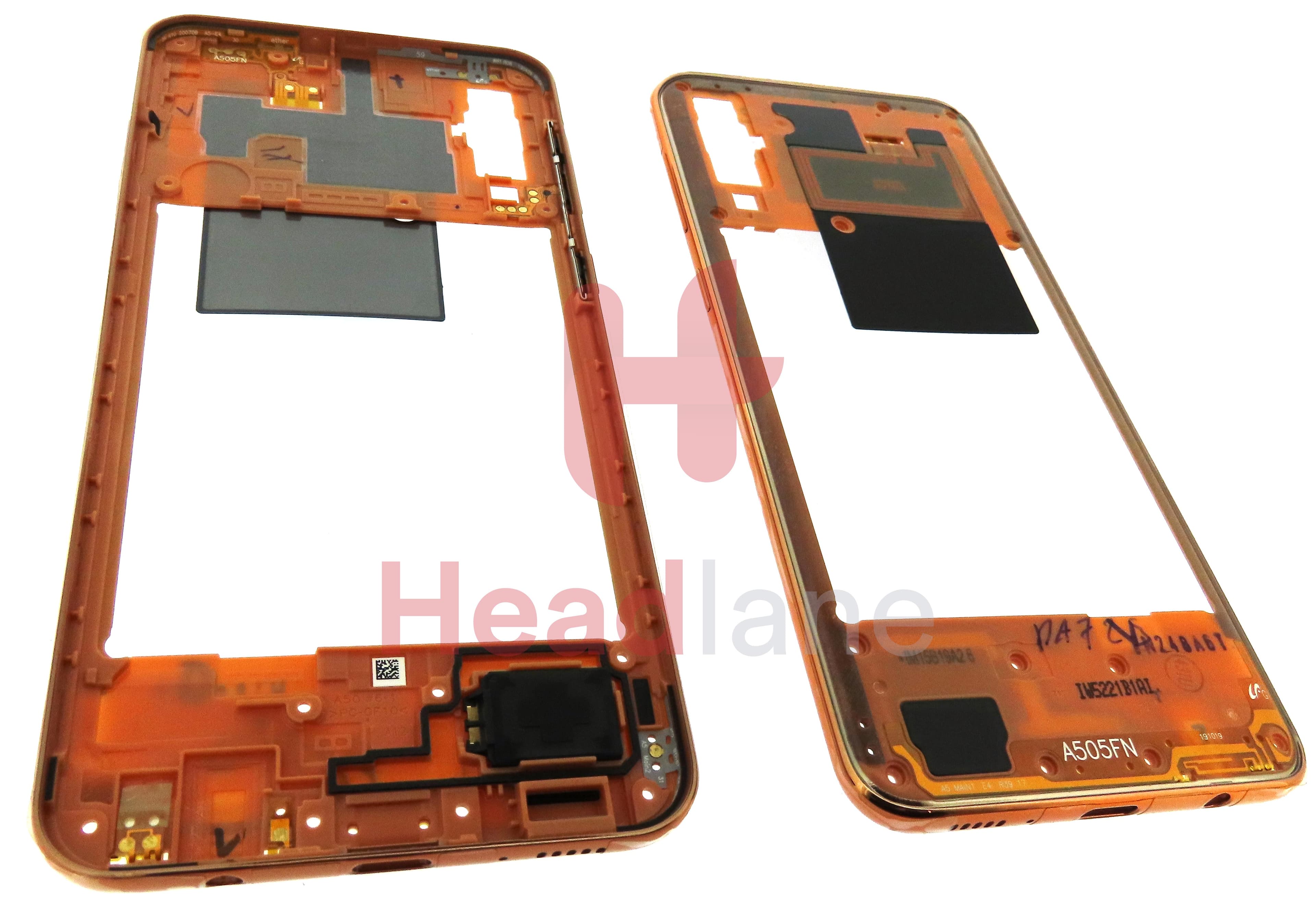 Samsung SM-A505 Galaxy A50 Middle Cover / Chassis - Coral - view 3