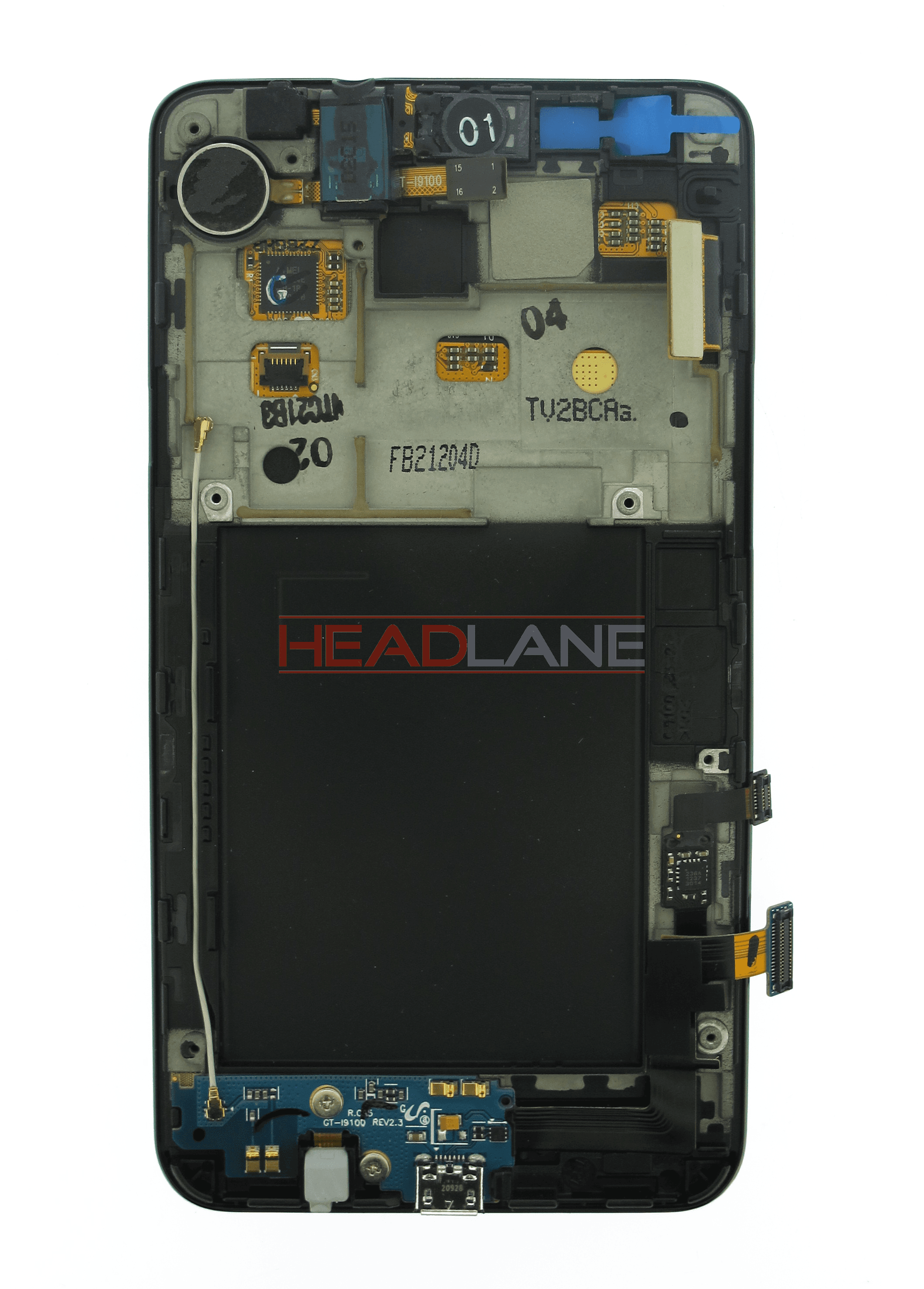 Samsung GT-I9100 Galaxy S2 LCD Display / Screen + Touch - White 2