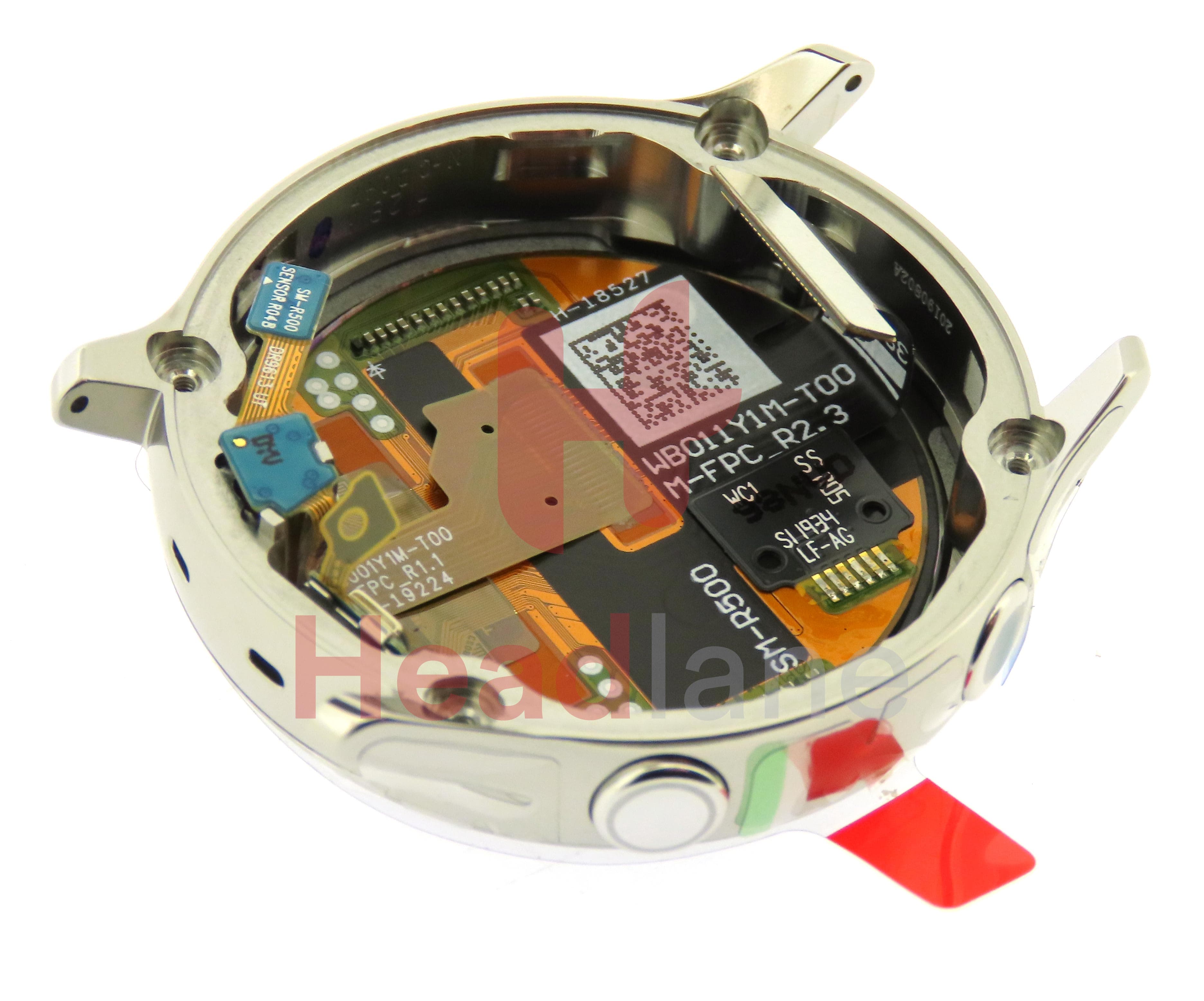 Samsung SM-R500 Galaxy Watch Active LCD Display / Screen + Touch - Silver - view 2