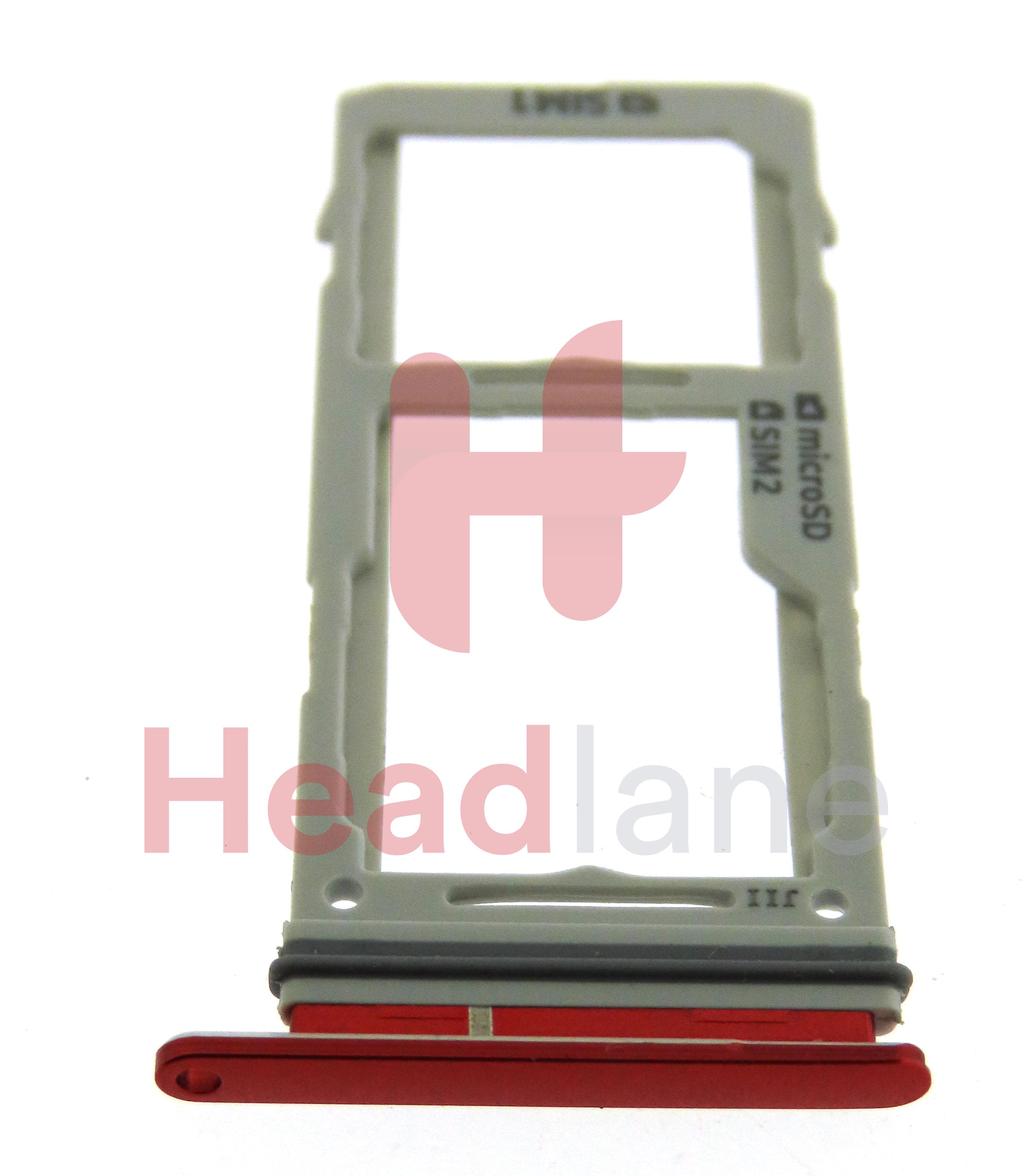 Samsung SM-G973 Galaxy S10 SIM / Memory Card Tray (Hybrid / Dual SIM) - Cardinal Red - view 2