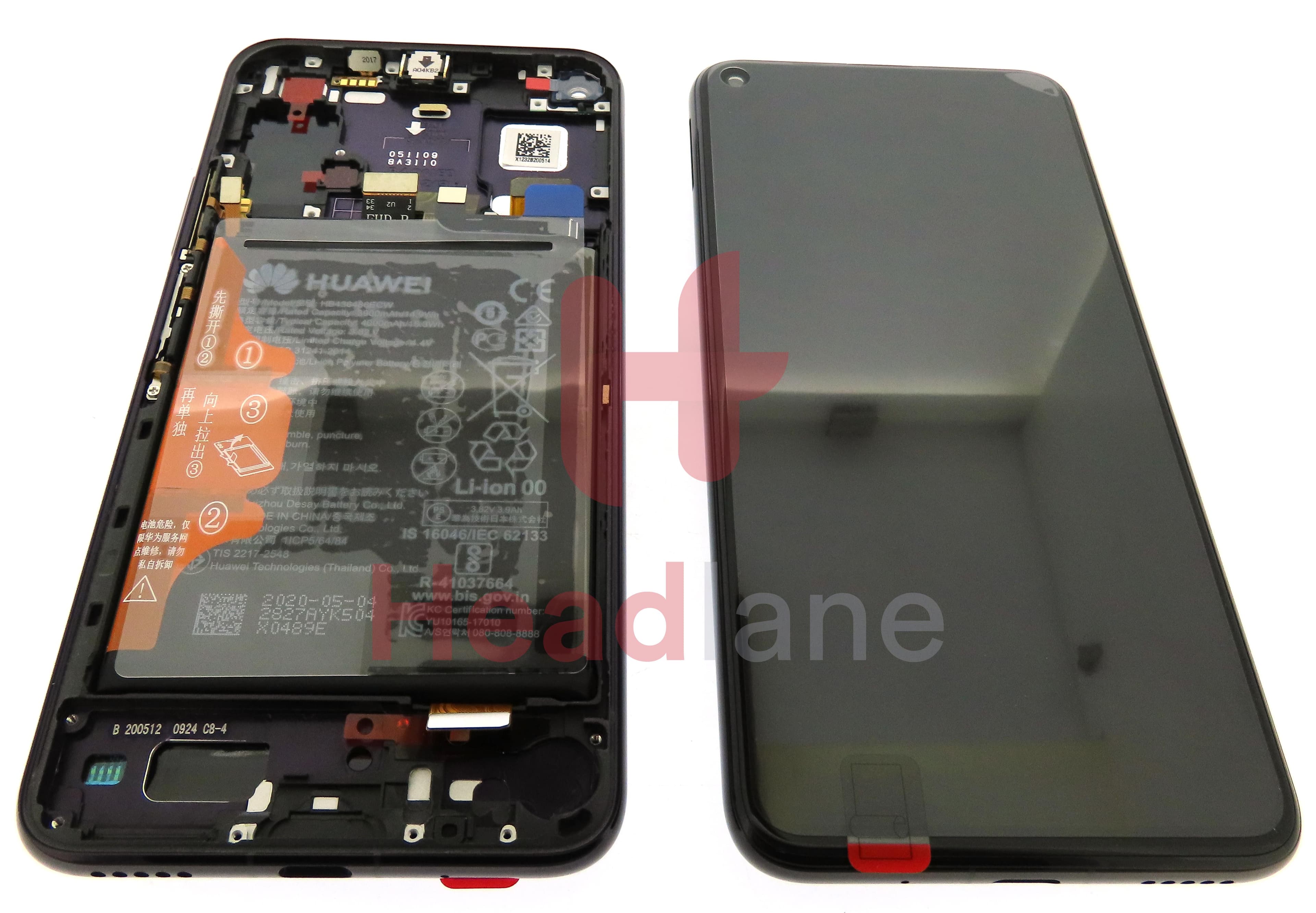 Huawei Honor 20 Pro LCD Display / Screen + Touch + Battery - Phantom Black - view 3