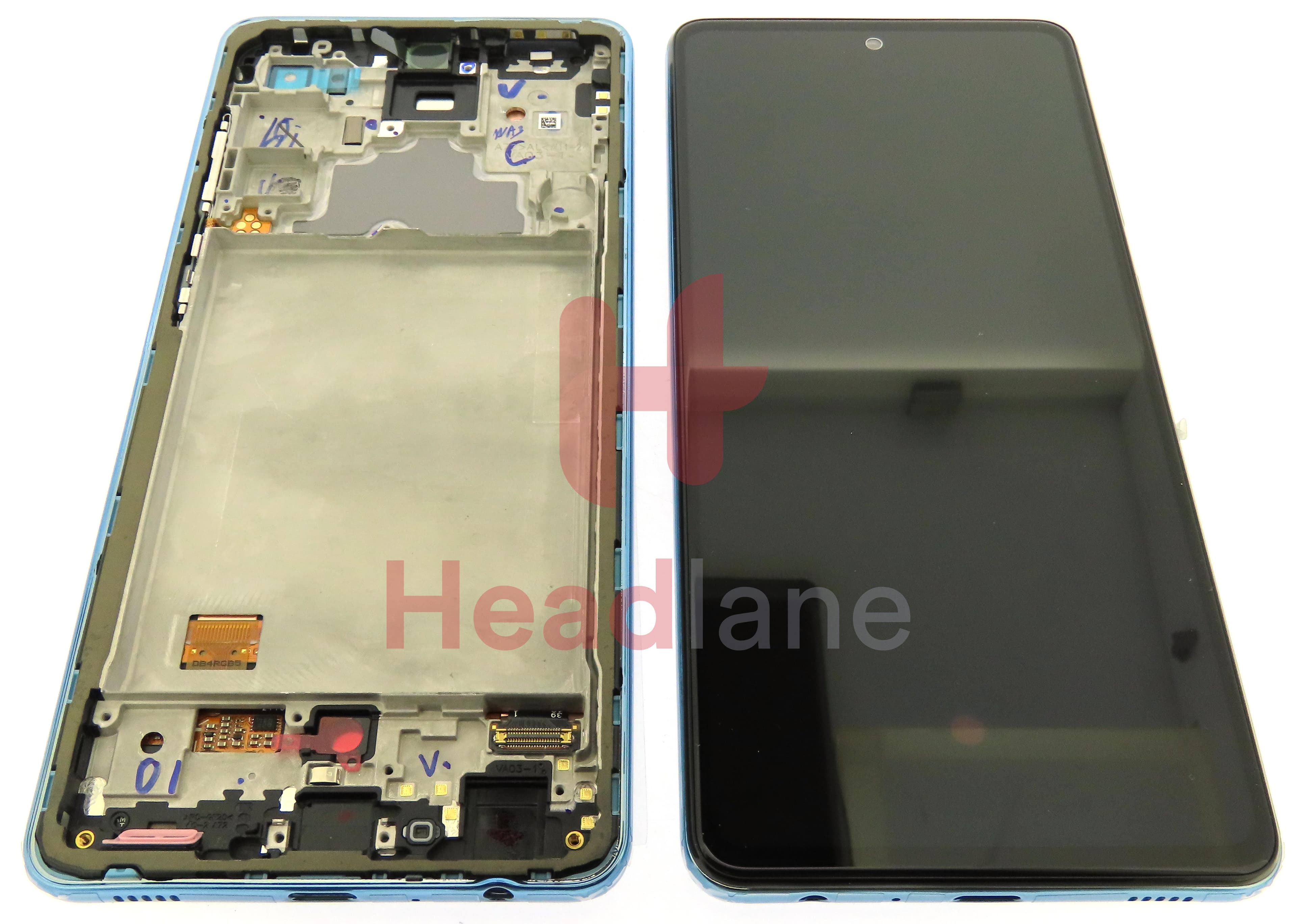 Samsung SM-A725 Galaxy A72 4G LCD Display / Screen + Touch - Blue - view 2