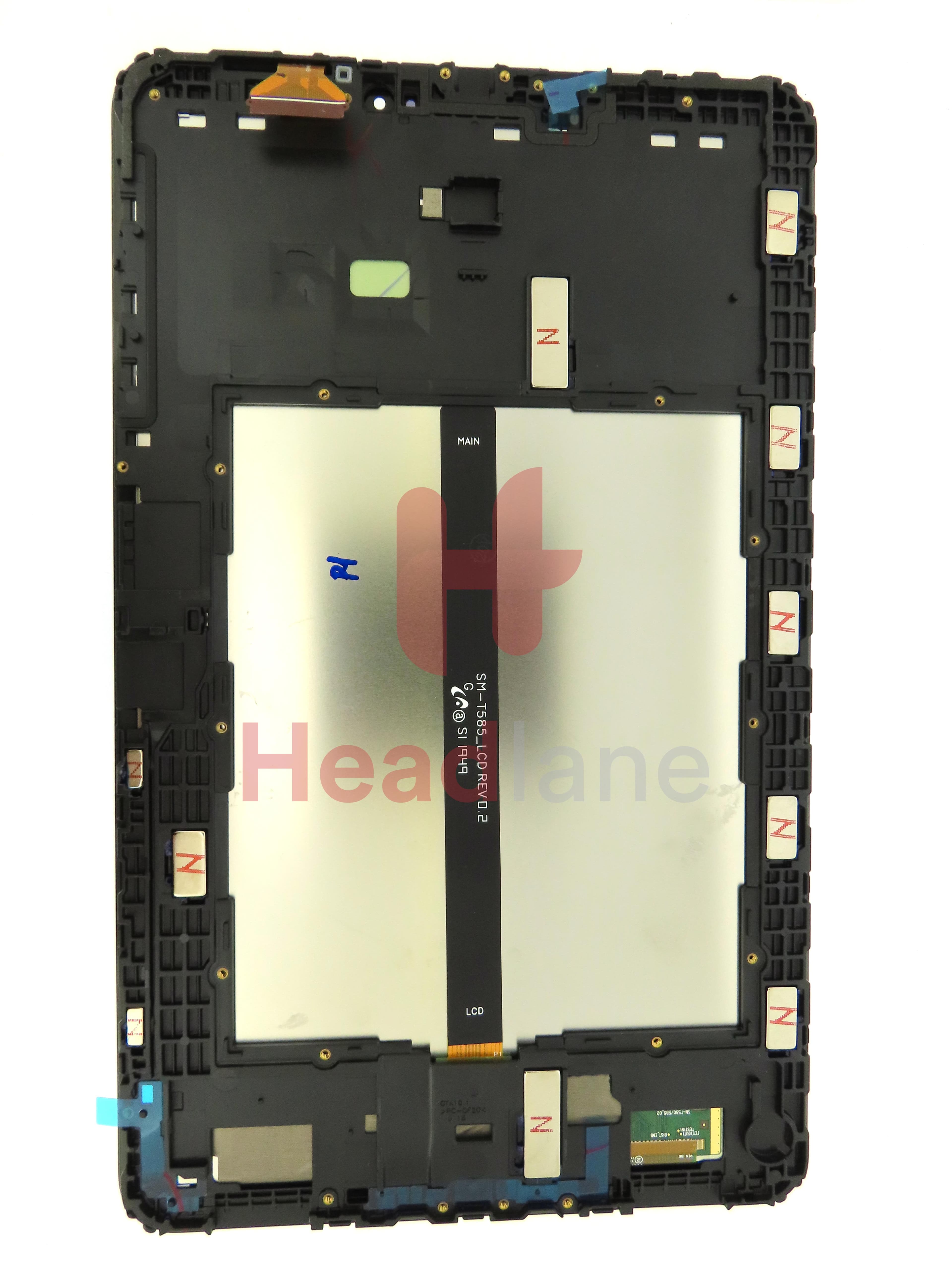 Samsung SM-T580 / SM-T585 Galaxy Tab A (2016) 10.1 LCD Display / Screen + Touch - Grey - view 2