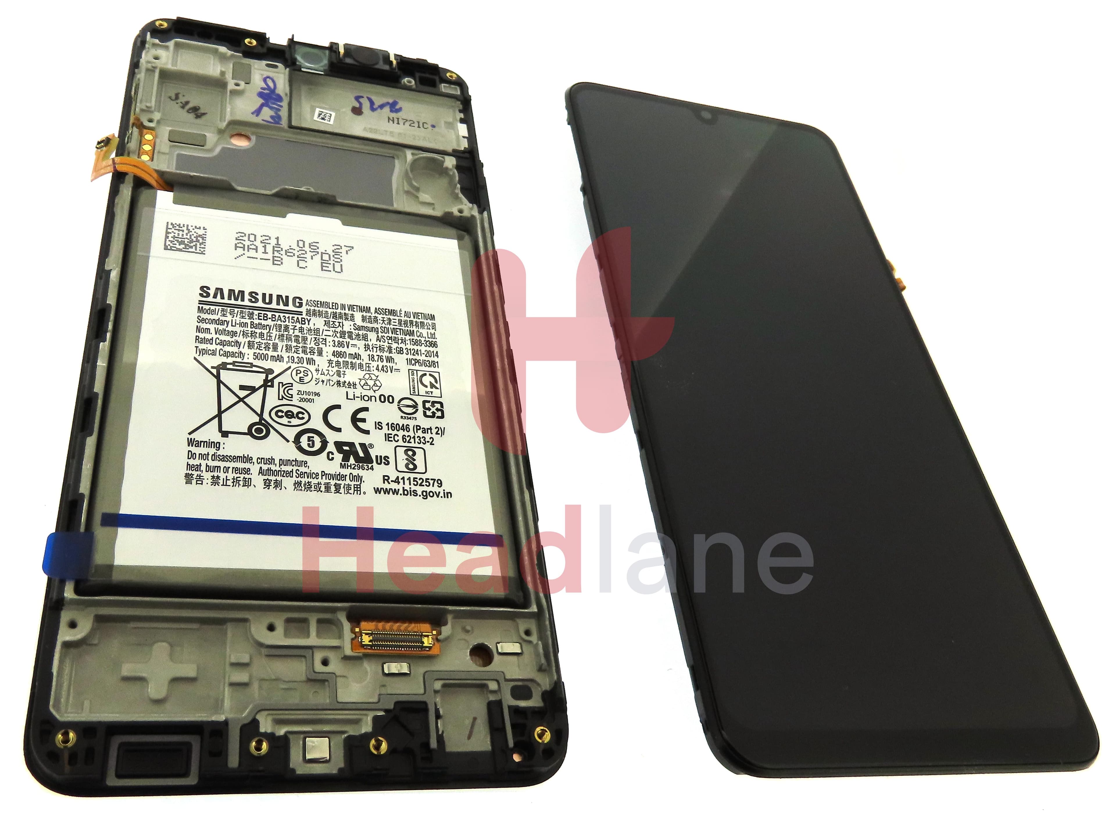 Samsung SM-A225 Galaxy A22 4G LCD Display / Screen + Touch + Battery - view 2