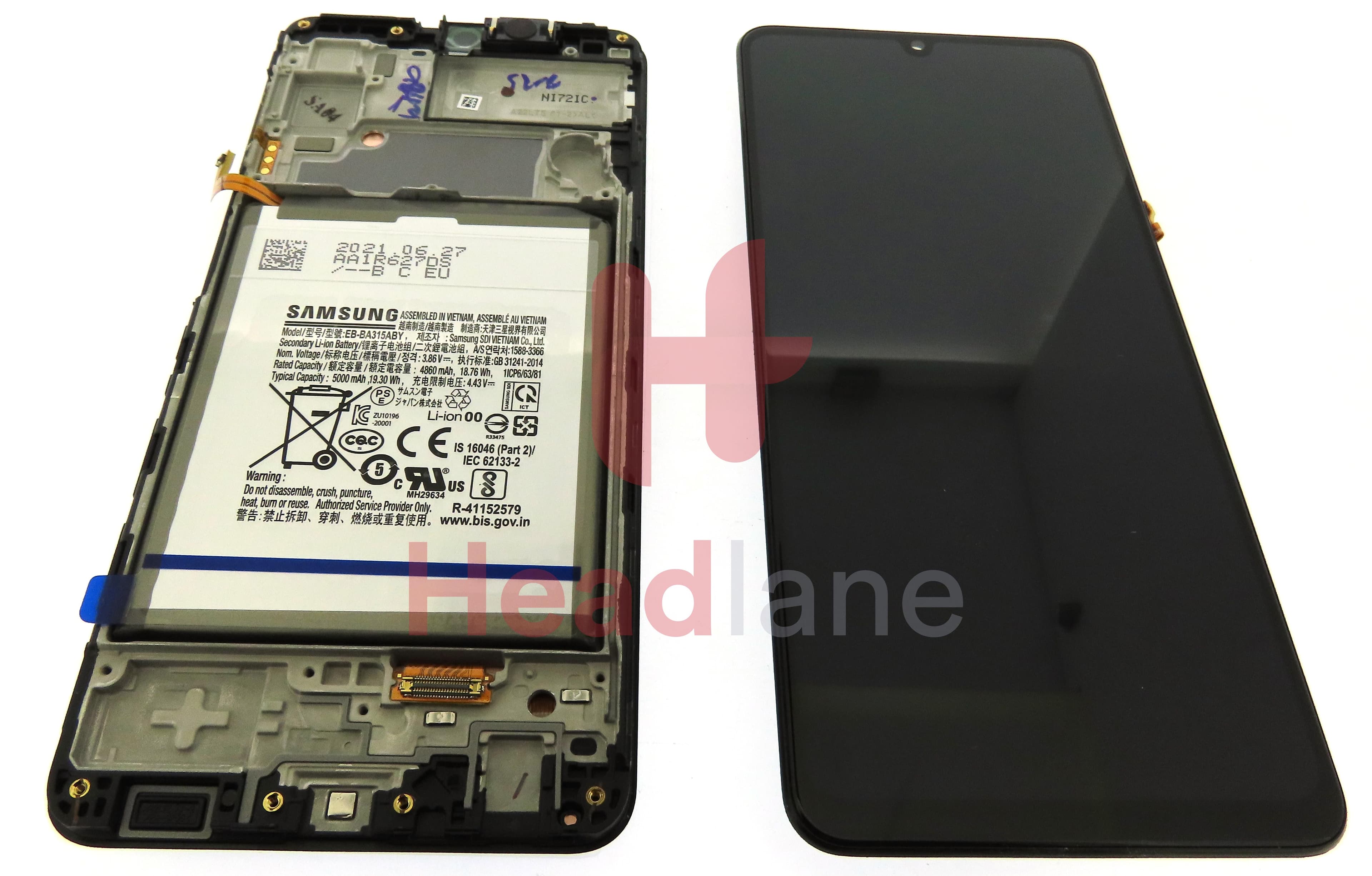 Samsung SM-A225 Galaxy A22 4G LCD Display / Screen + Touch + Battery - view 3