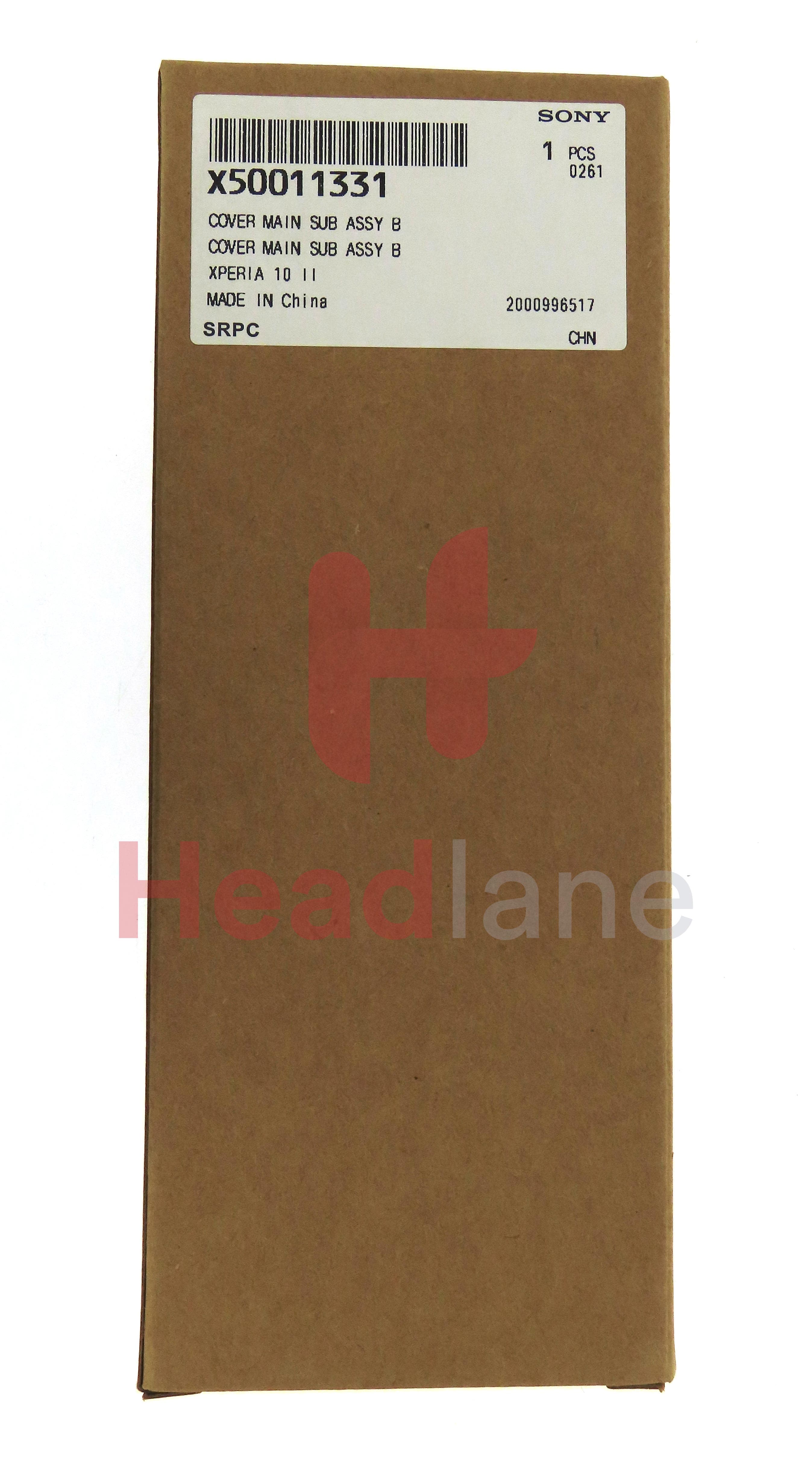 Sony XQ-AU51 XQ-AU52 Xperia 10 II Middle Cover / Chassis - Black - view 3