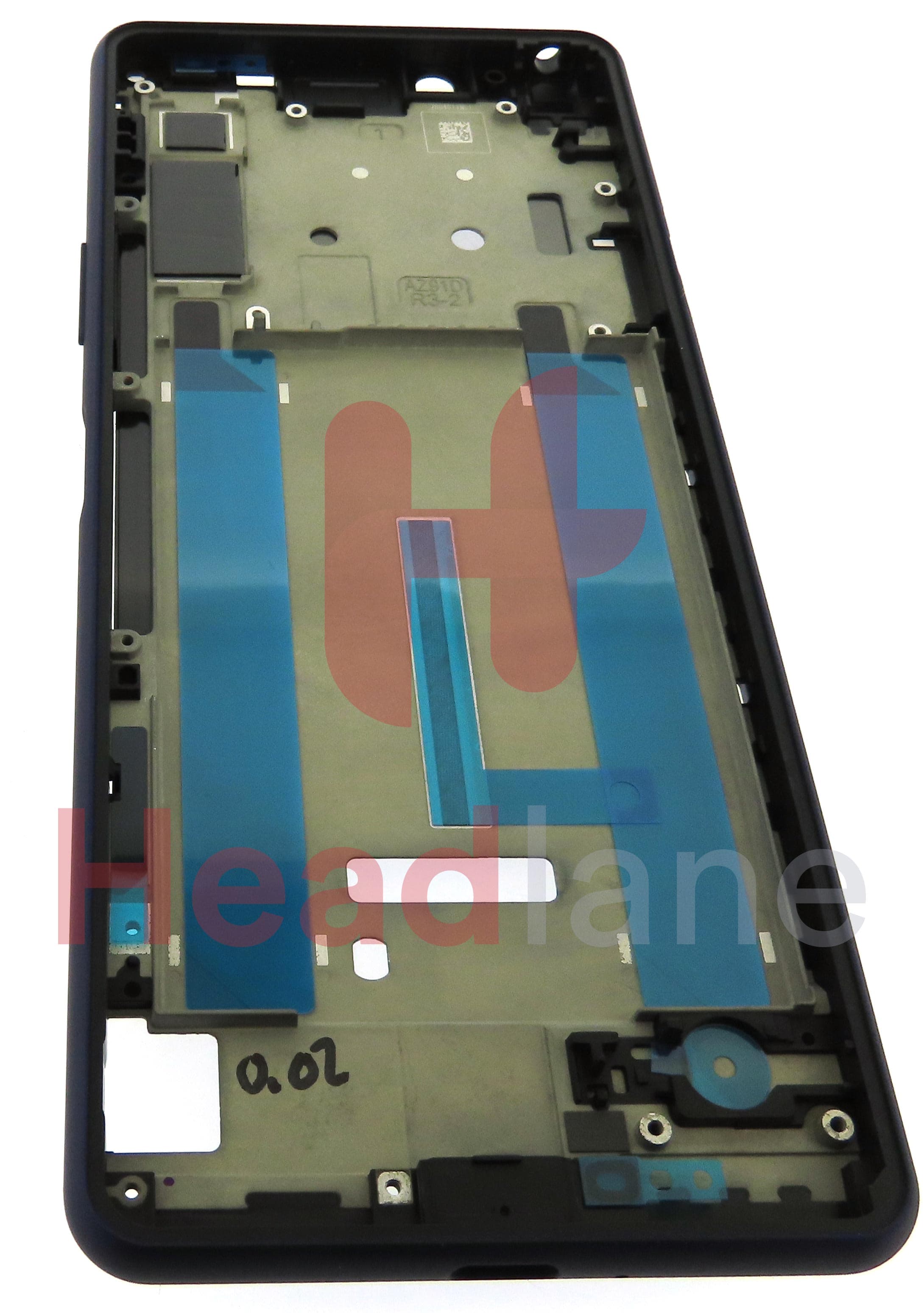 Sony XQ-AU51 XQ-AU52 Xperia 10 II Middle Cover / Chassis - Blue - view 2