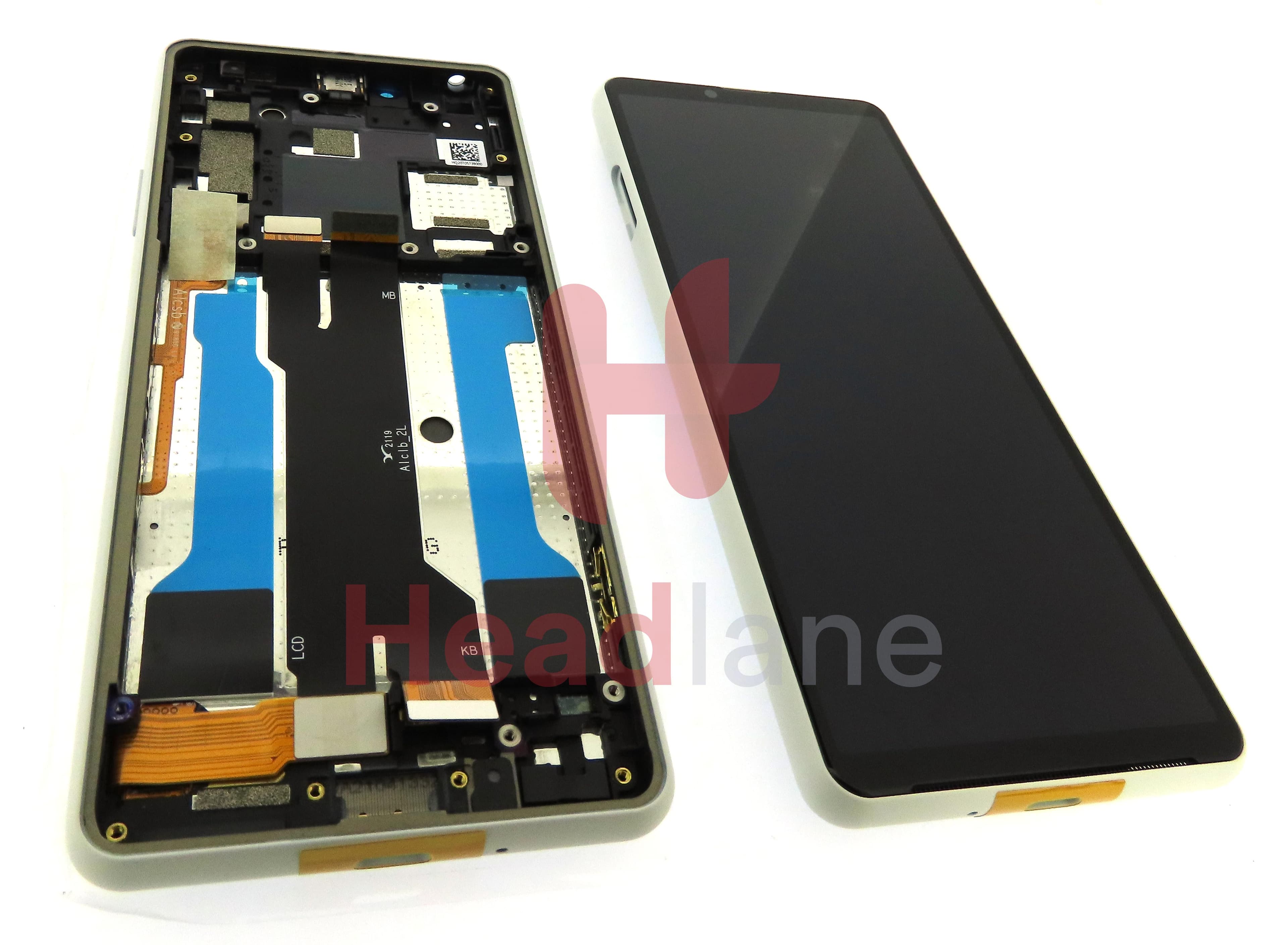 Sony XQ-BT52 Xperia 10 III (Dual SIM) LCD Display / Screen + Touch - White - view 2