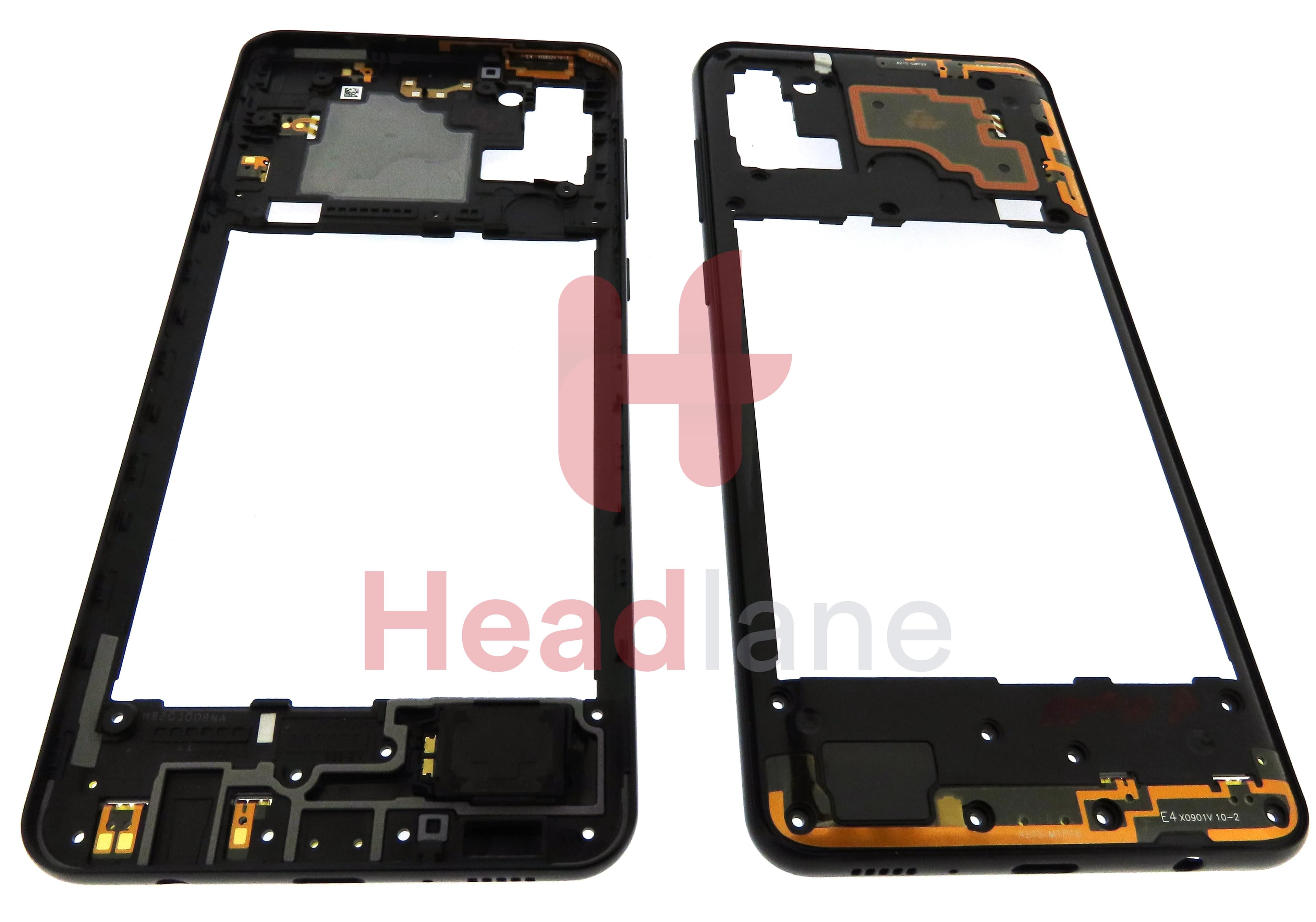 Samsung SM-A217 Galaxy A21s Middle Cover / Chassis - Black - view 3