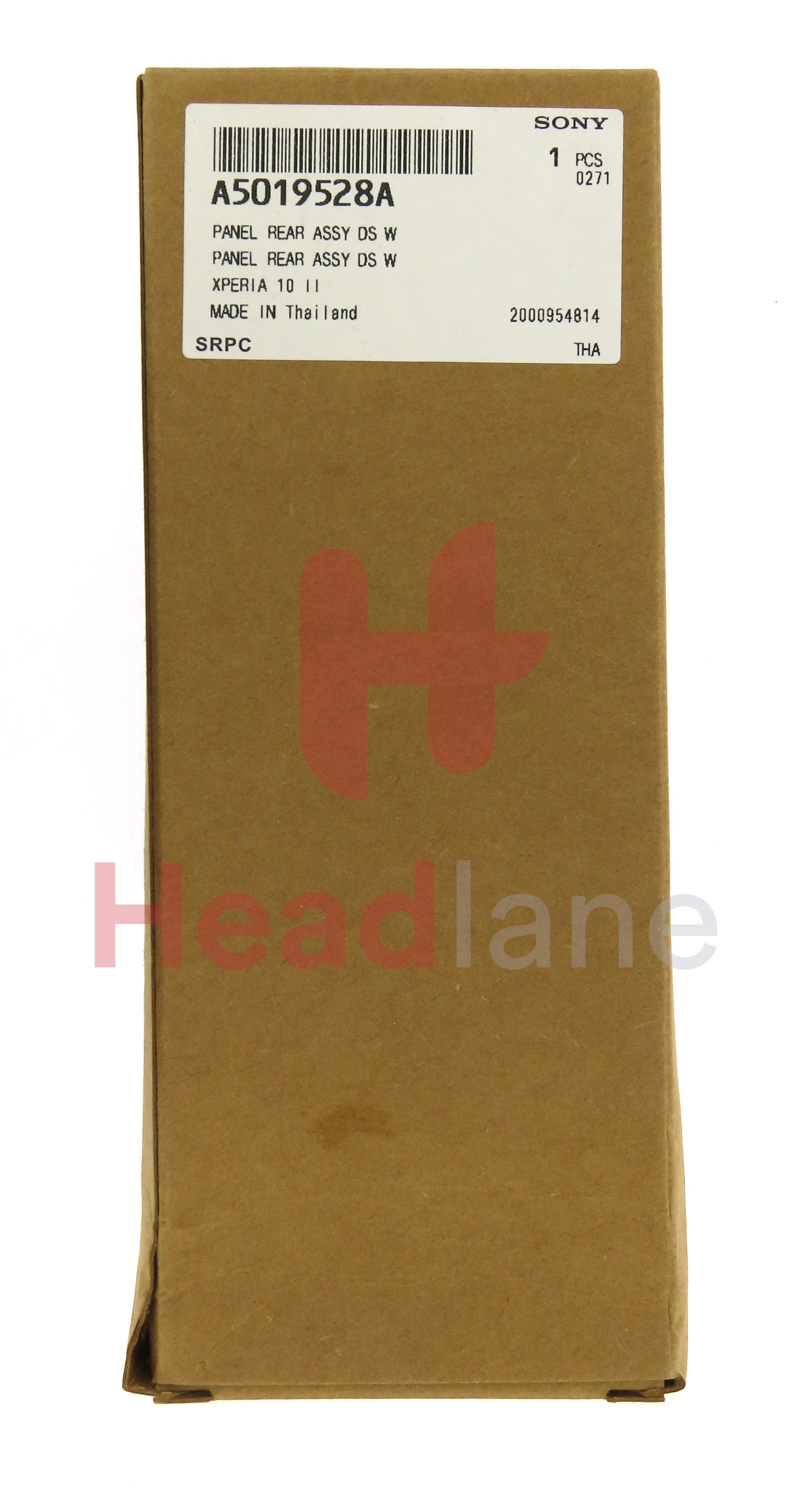 Sony XQ-AU52 Xperia 10 II (Dual SIM) Back / Battery Cover - White - view 4