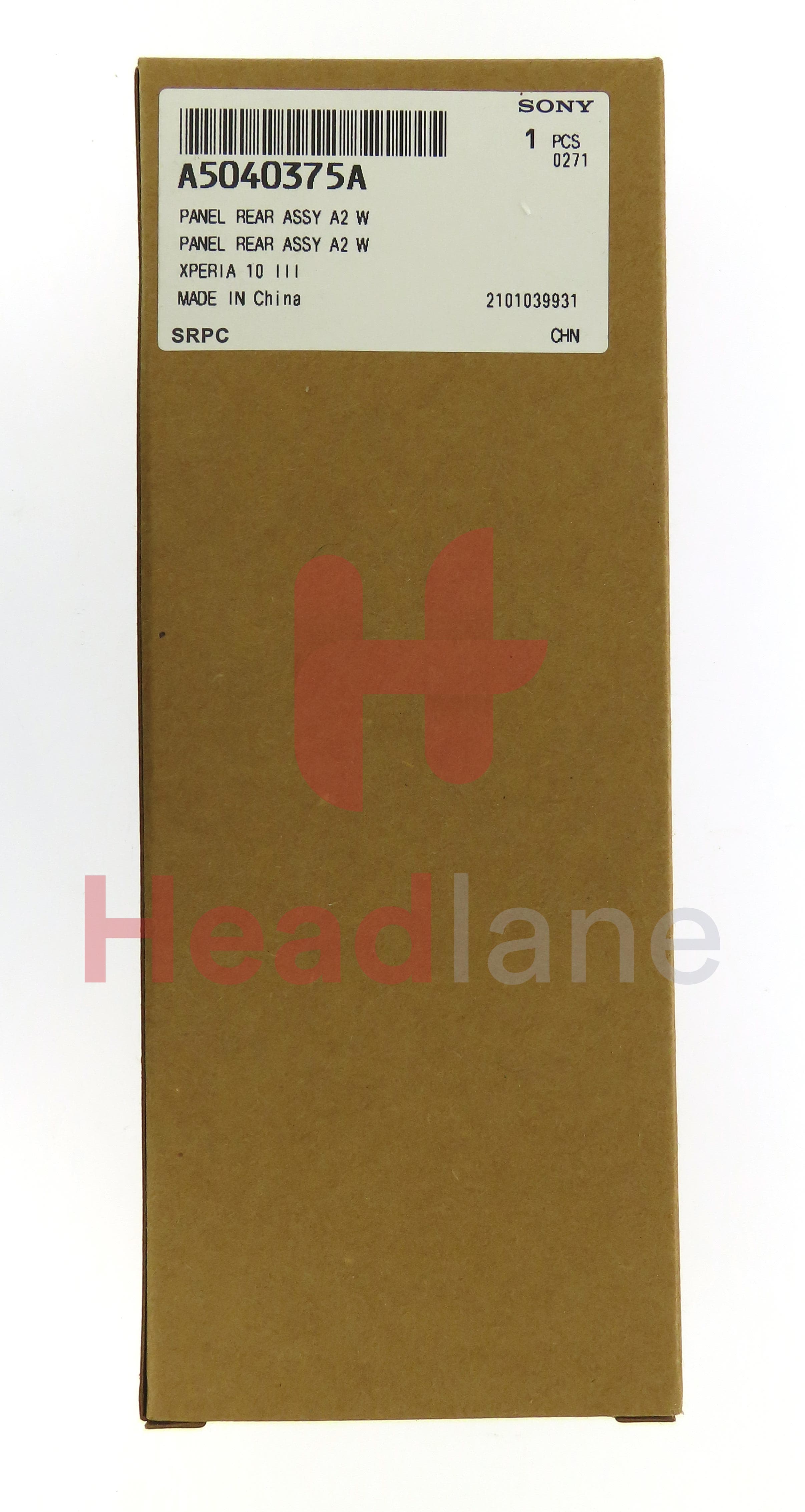 Sony XQ-BT52 Xperia10 III (Dual SIM) Back / Battery Cover - White - view 4