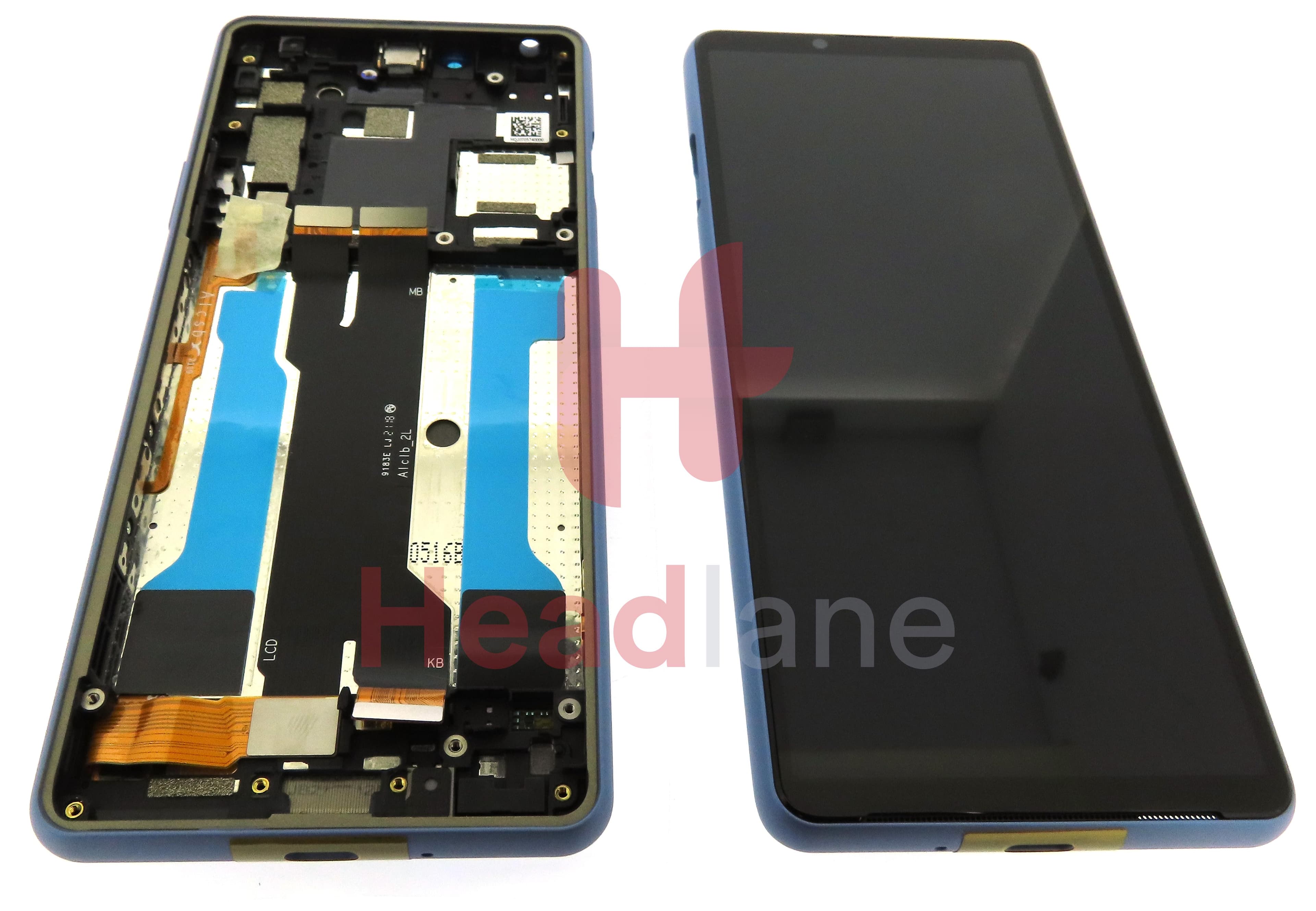 Sony XQ-BT52 Xperia 10 III (Dual SIM) LCD Display / Screen + Touch - Blue - view 3