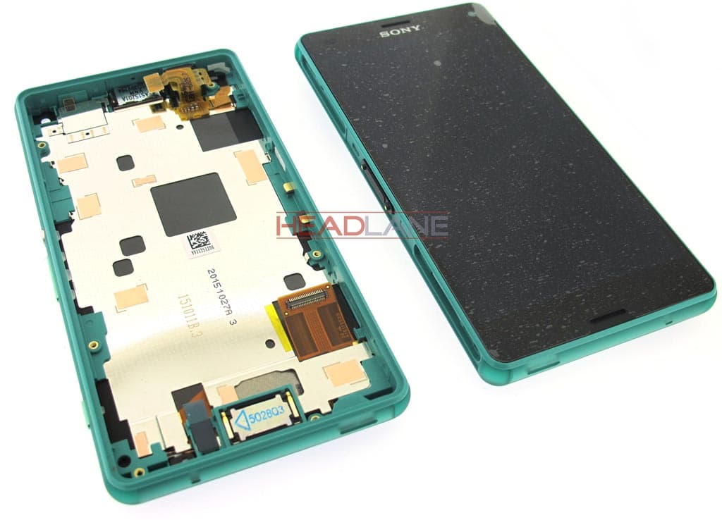 Sony D5803 Xperia Z3 Compact LCD Display / Screen + Touch - Green - view 2
