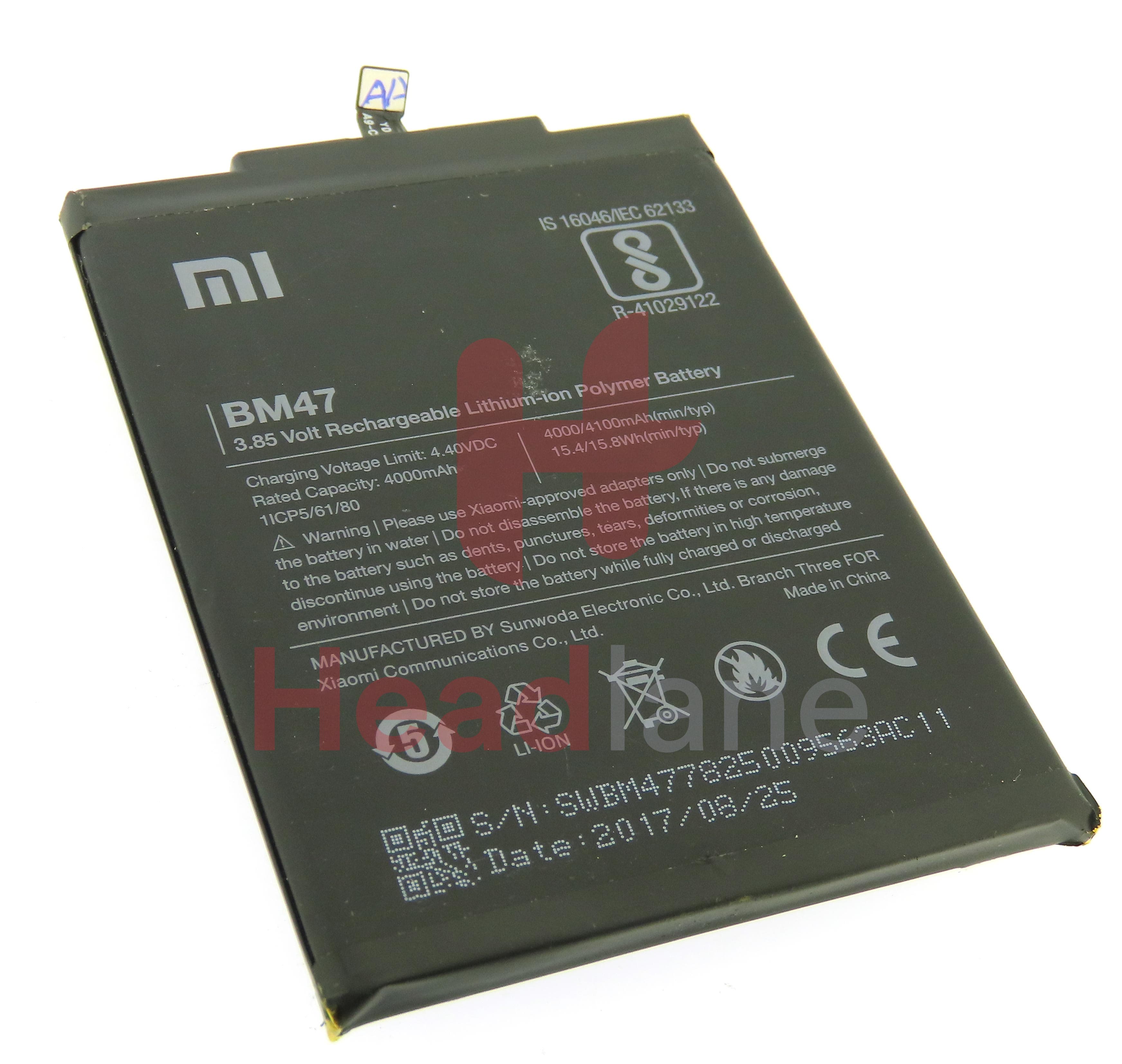 Xiaomi Redmi 4X Redmi 3 BM47 4100mAh Internal Battery - view 2
