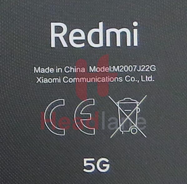 Xiaomi Redmi Note 9T 5G Back / Battery Cover - Black - view 3