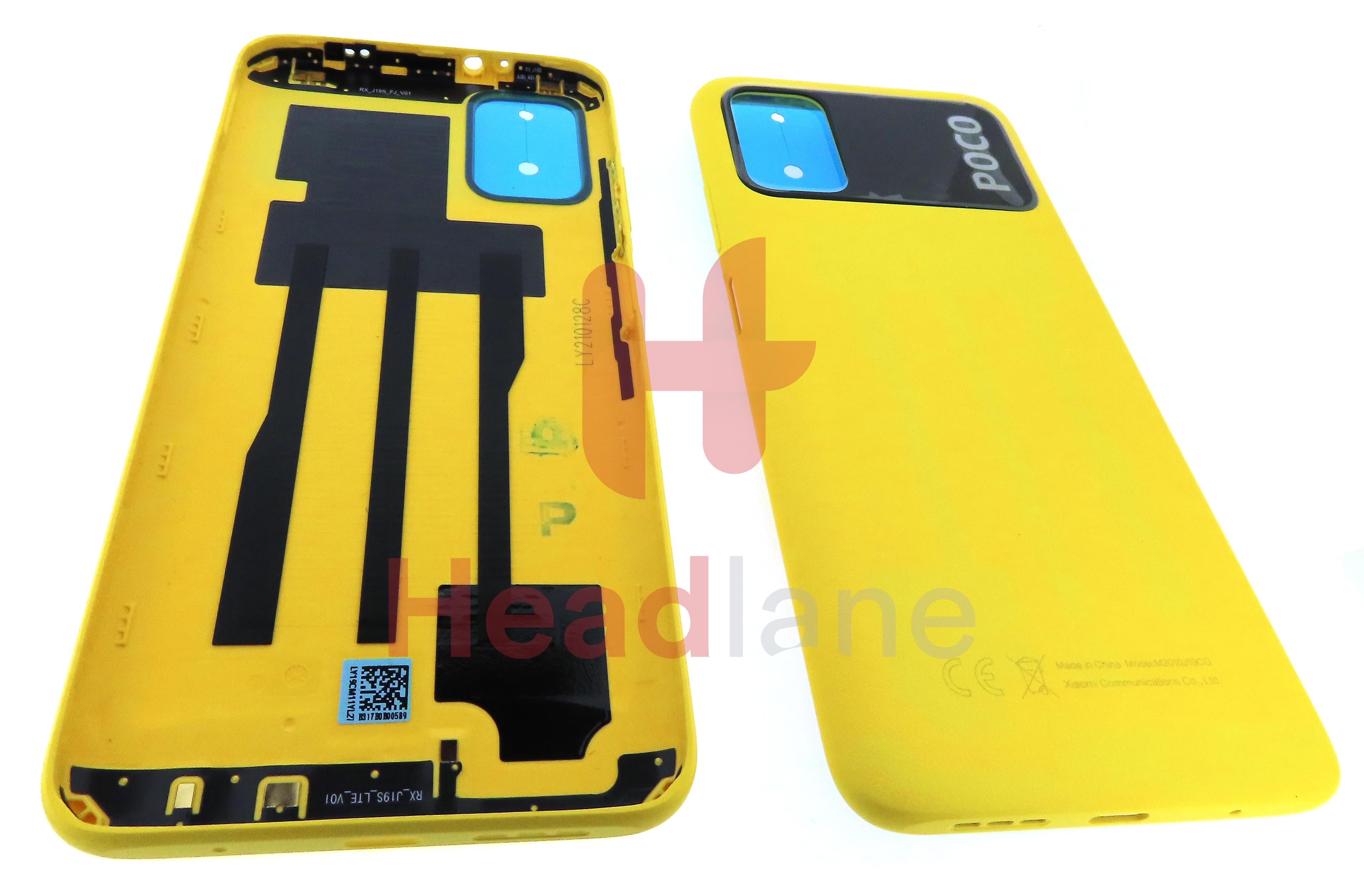 Xiaomi Poco M3 Back / Battery Cover - Yellow - view 2