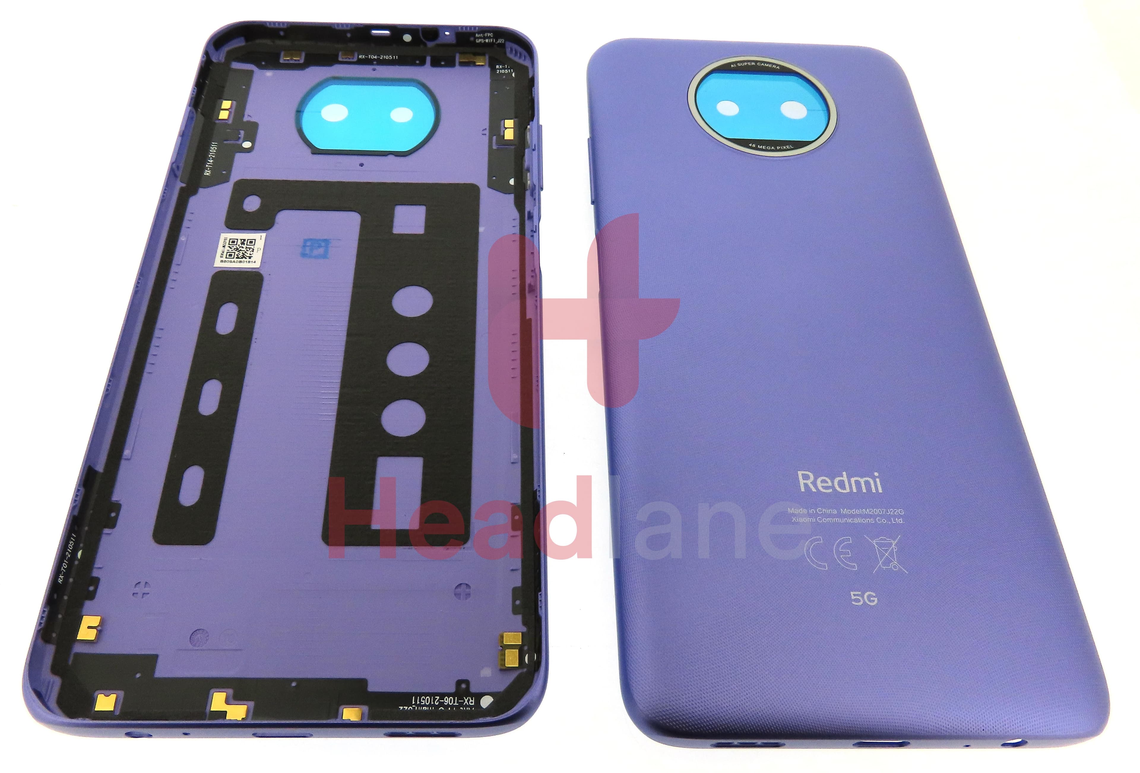 Xiaomi Redmi Note 9T 5G Back / Battery Cover - Purple - view 3