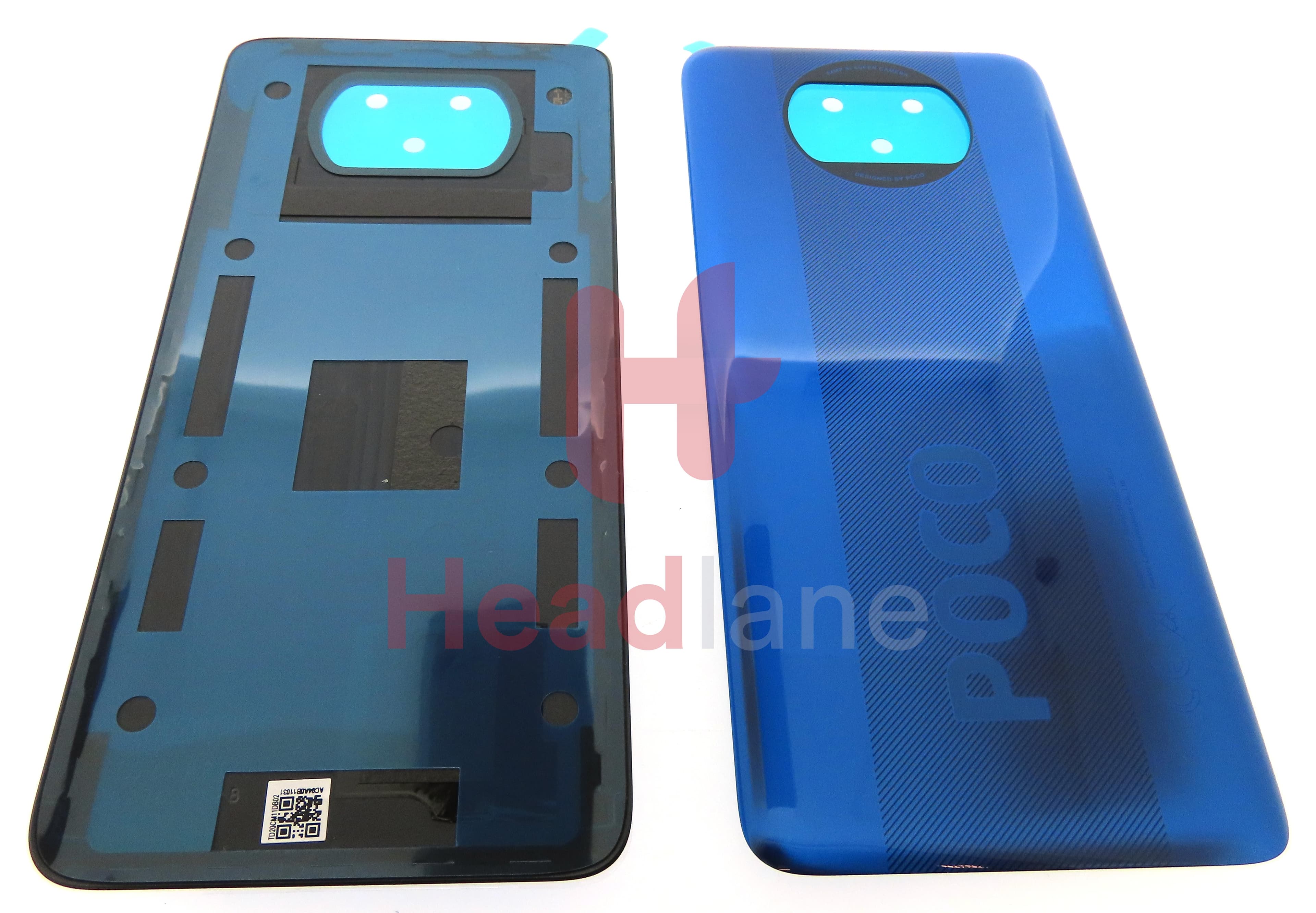 Xiaomi Poco X3 NFC Back / Battery Cover - Blue - view 3