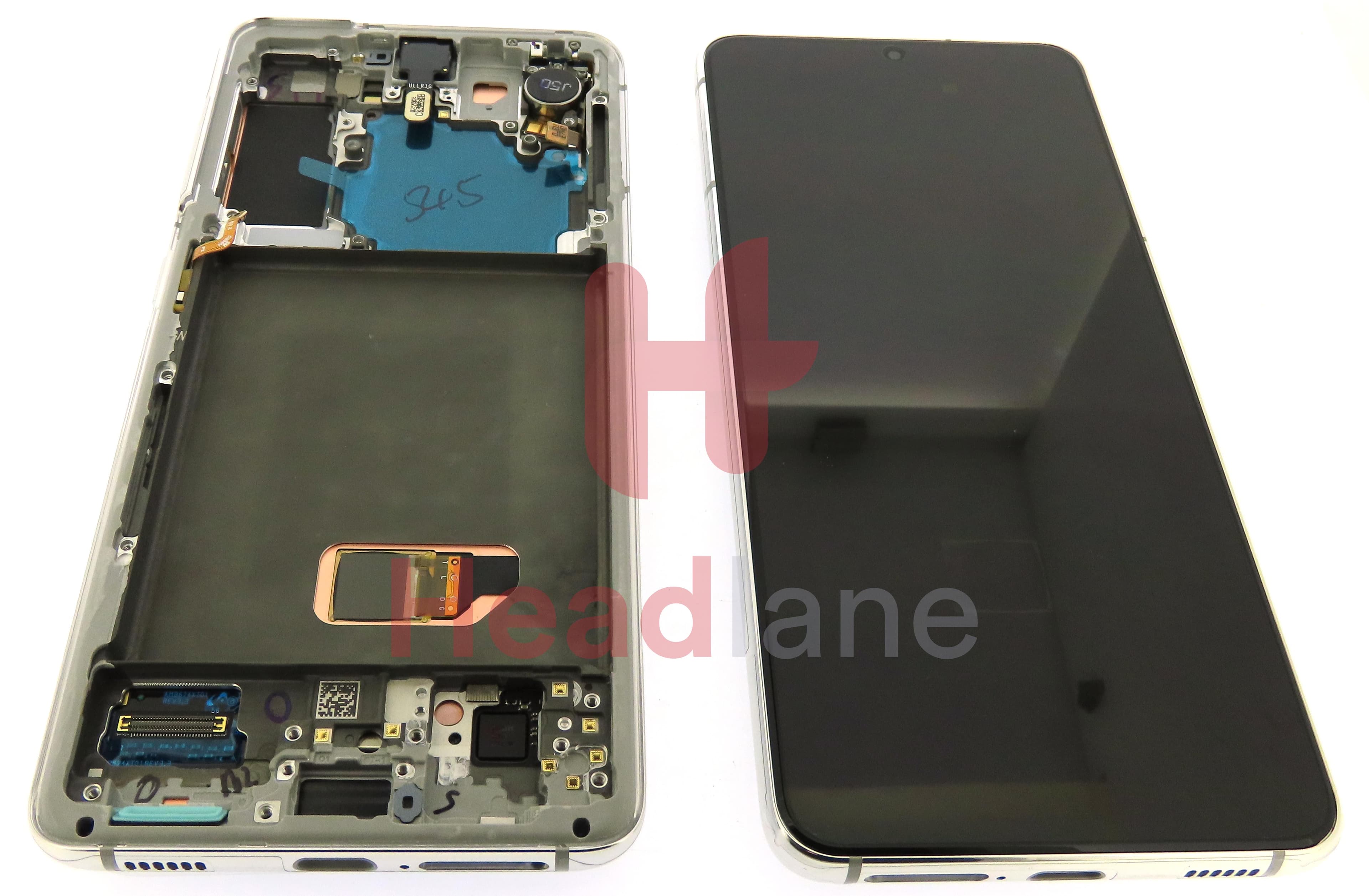 Samsung SM-G991 Galaxy S21 5G LCD Display / Screen + Touch - Phantom White - view 3