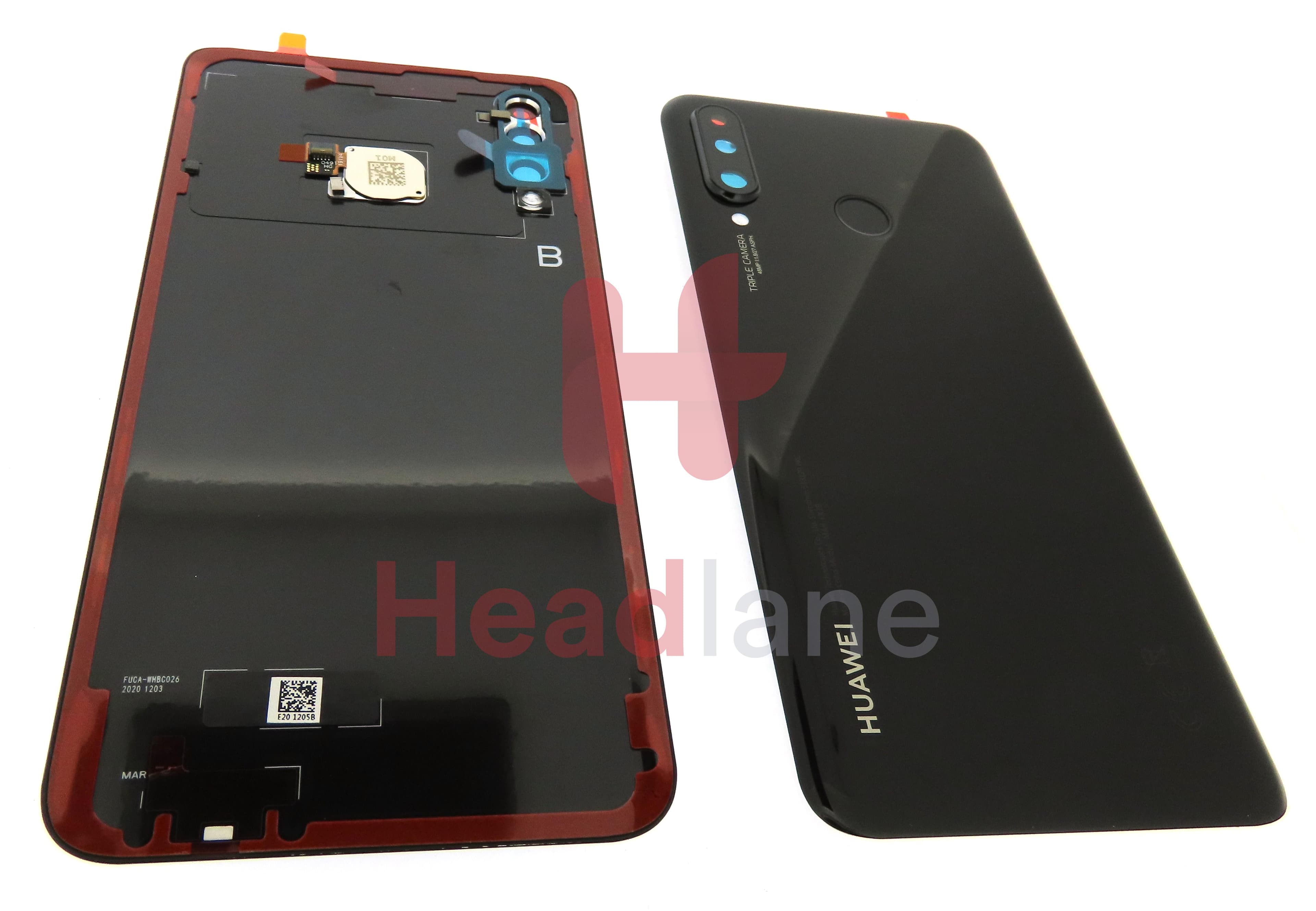 Huawei P30 Lite (New Edition) Back / Battery Cover - Black (MAR-LX1B 48MP Rear Camera) - view 2