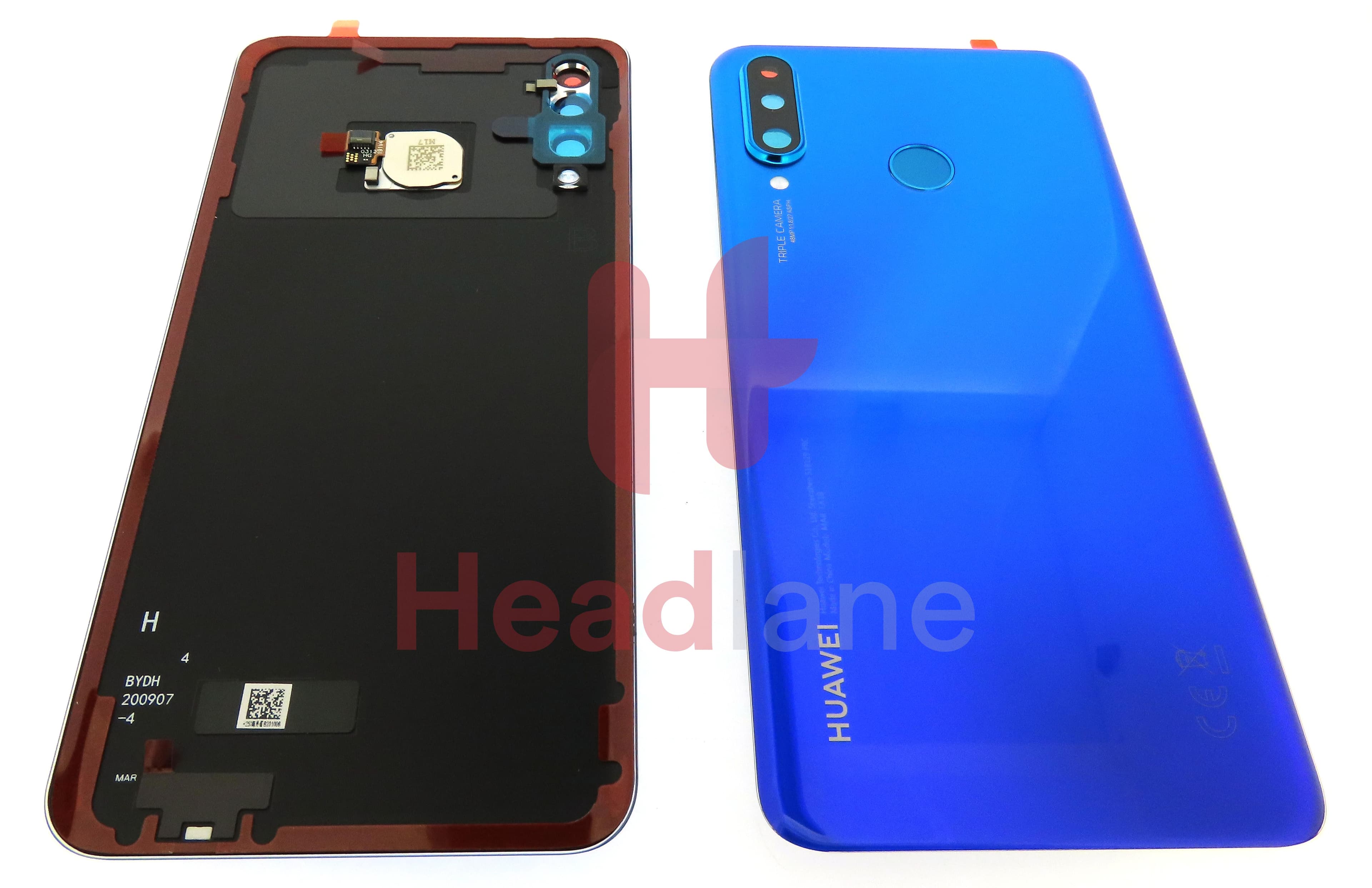 Huawei P30 Lite (New Edition) Back / Battery Cover - Blue (MAR-LX1B 48MP Rear Camera) - view 3
