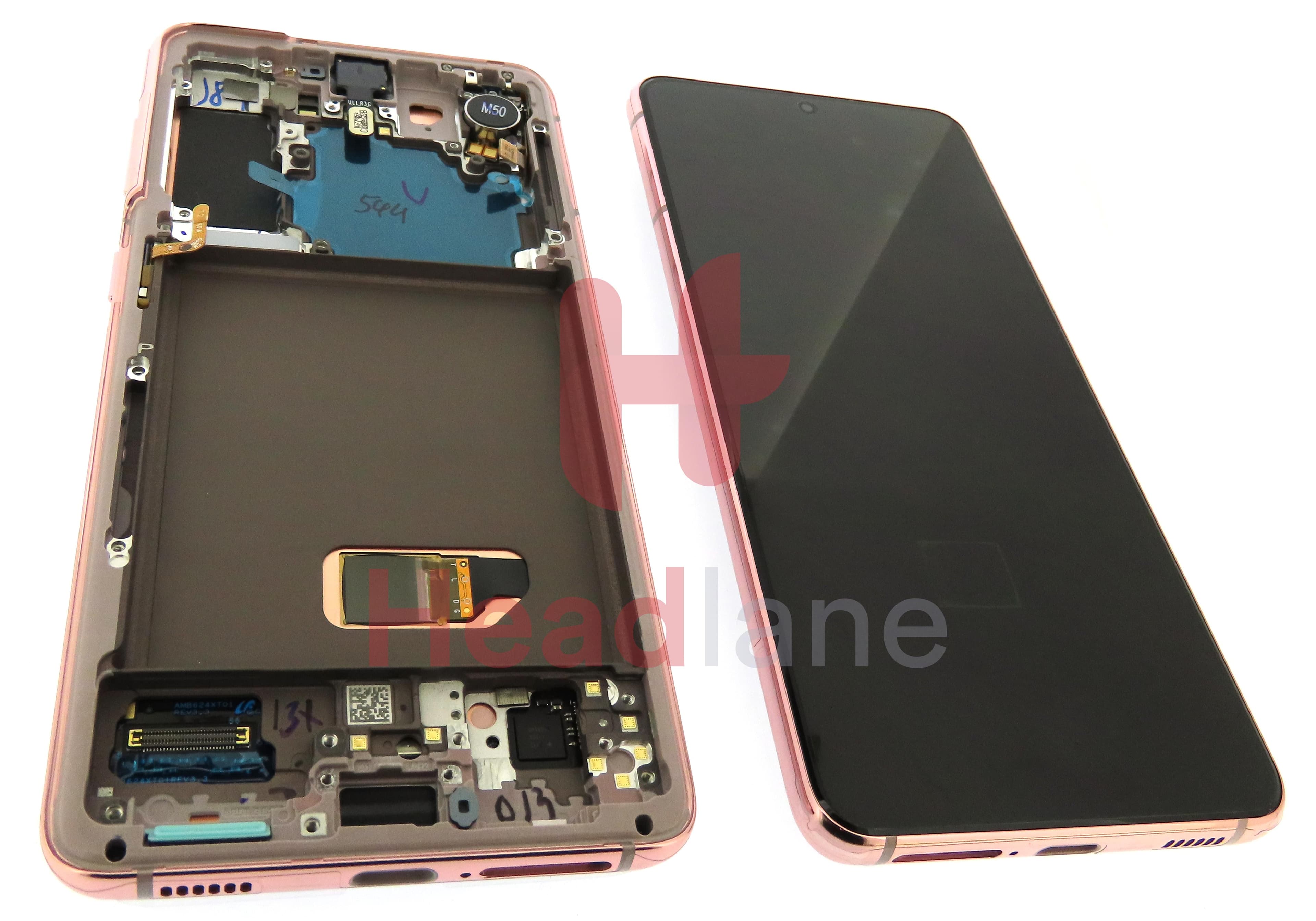 Samsung SM-G991 Galaxy S21 5G LCD Display / Screen + Touch - Phantom Pink - view 2